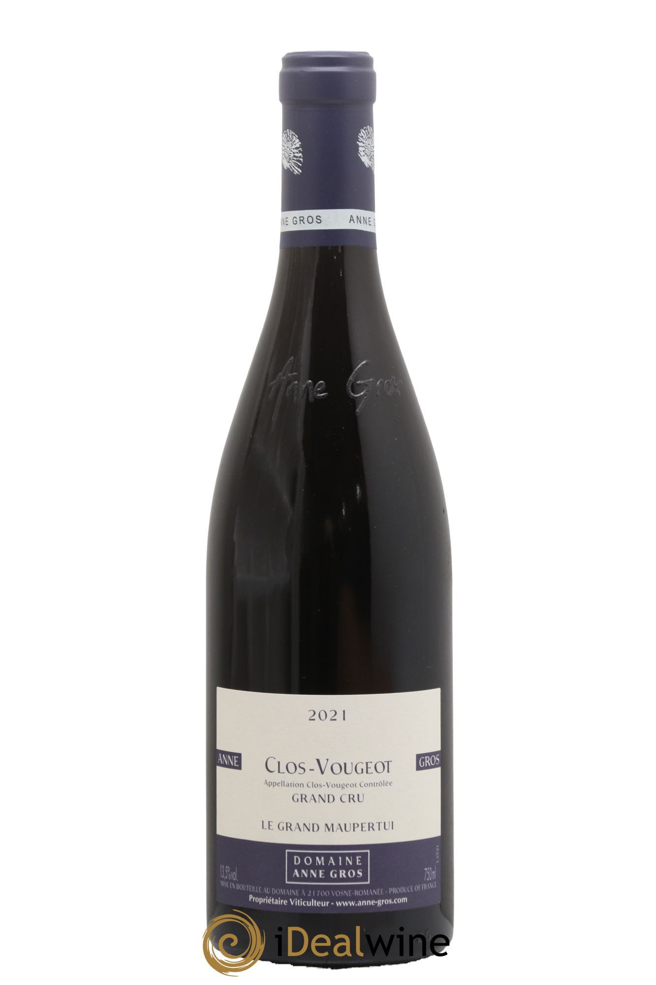 Clos de Vougeot Grand Cru Le Grand Maupertui Anne Gros 2021 - Lot de 1 bouteille - 0