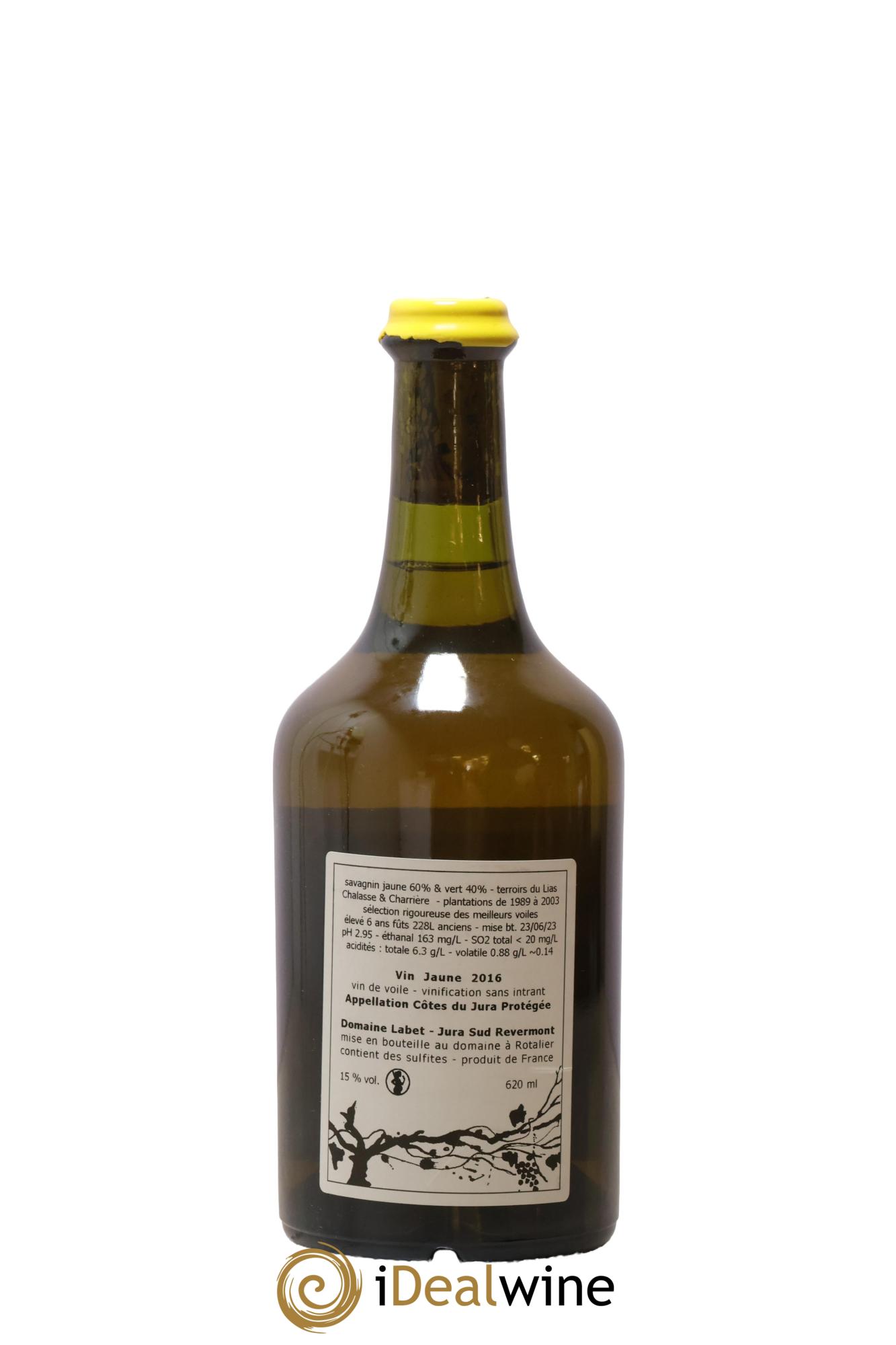 Côtes du Jura Vin Jaune Romain - Julien - Charline Labet 2016 - Lot de 1 clavelin - 1