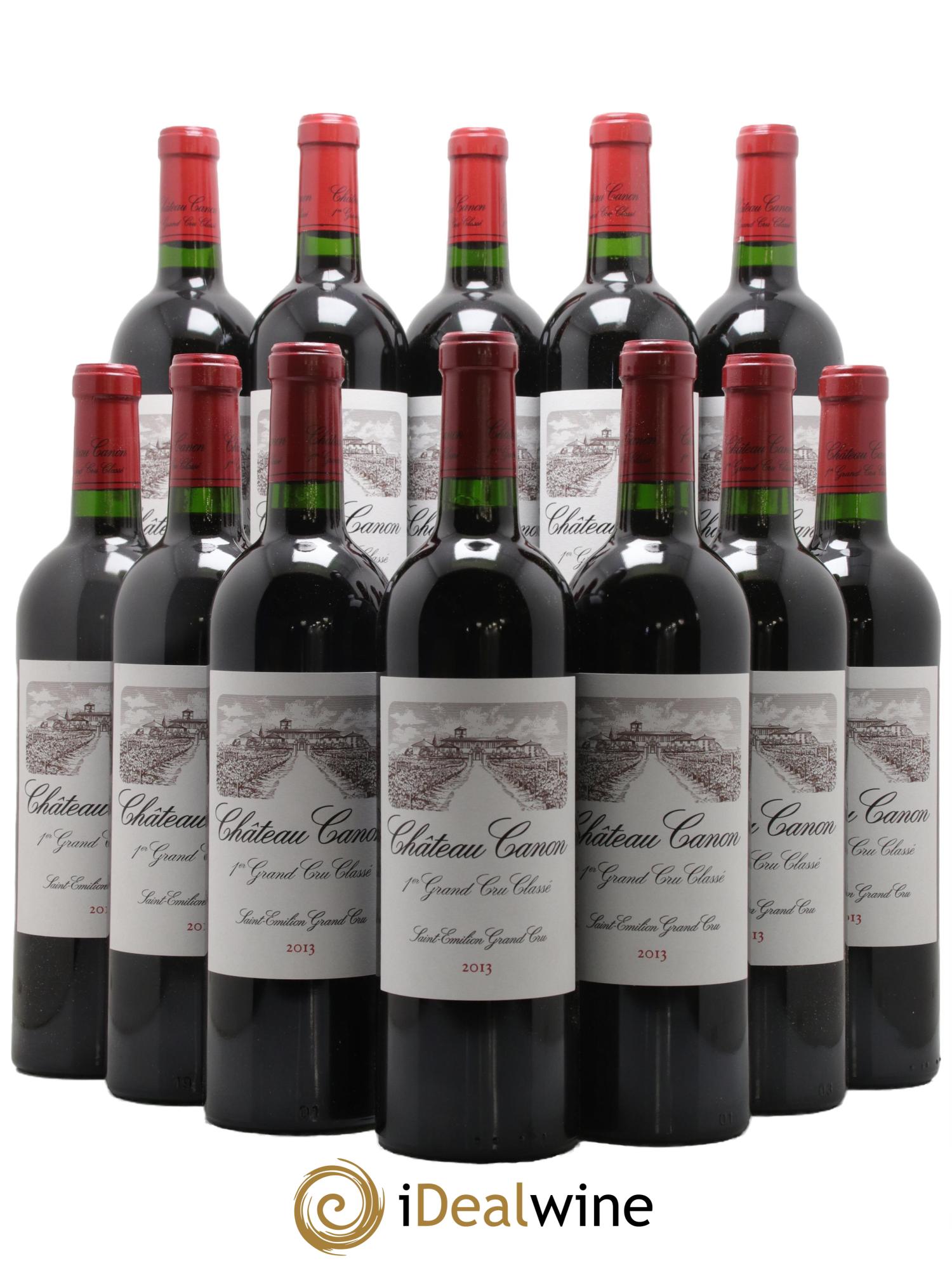 Château Canon 1er Grand Cru Classé B 2013 - Lot de 12 bouteilles - 0