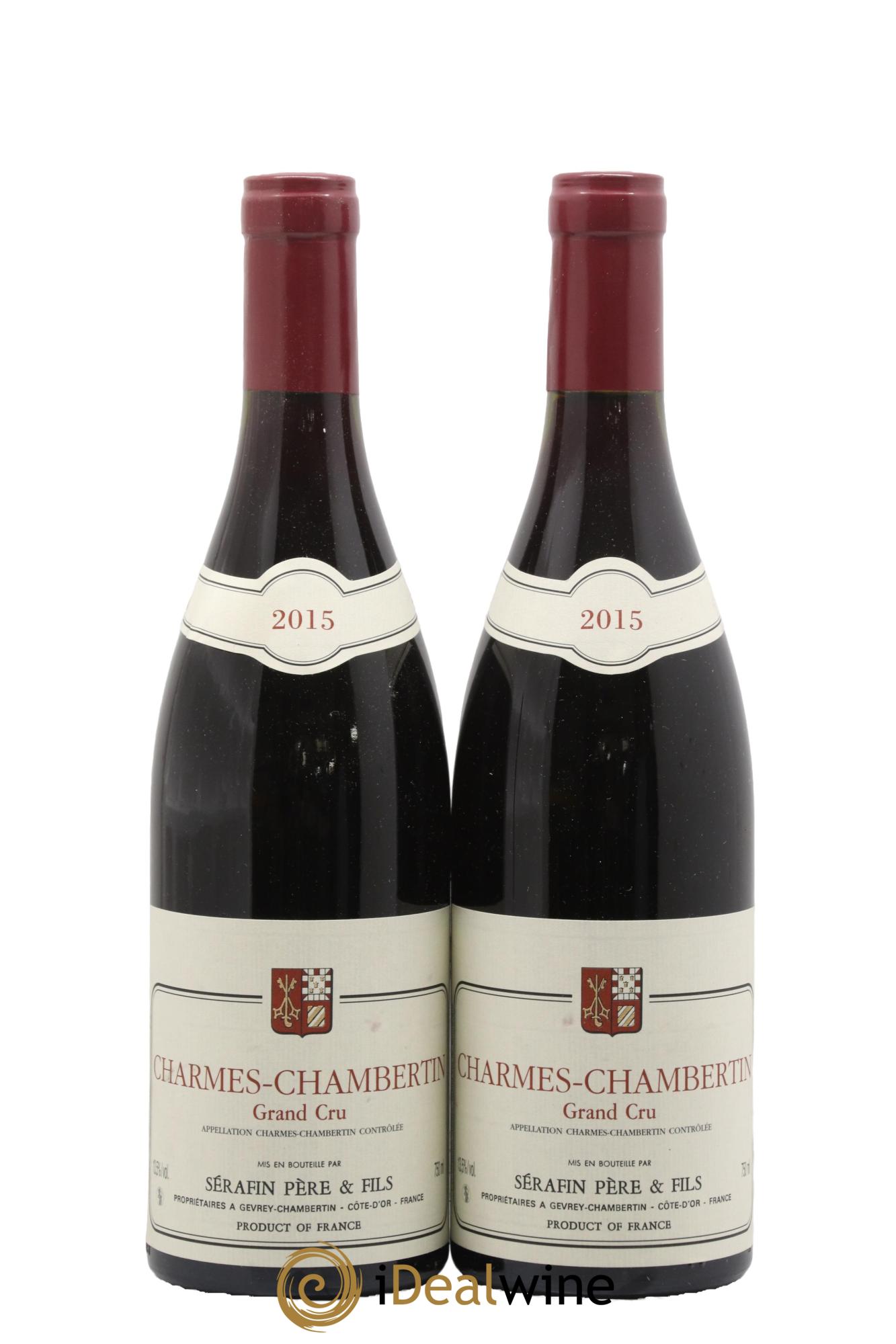 Charmes-Chambertin Grand Cru Christian Sérafin Père et Fils 2015 - Posten von 2 Flaschen - 0