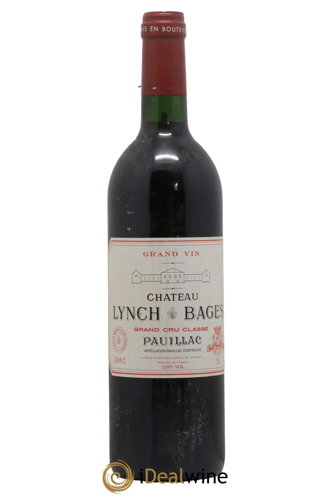 Château Lynch Bages 5ème Grand Cru Classé 2002 - Lot de 1 bouteille - 0