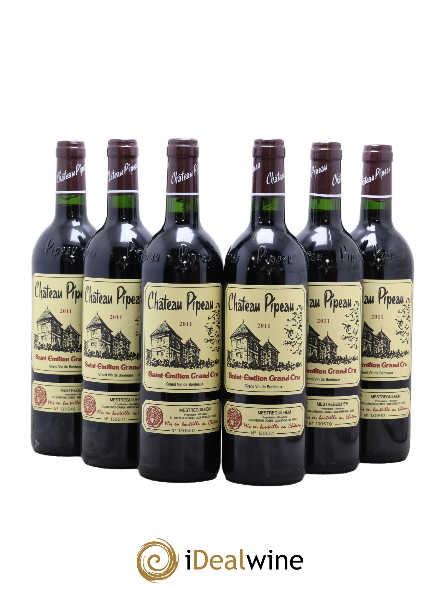 Château Pipeau 2011 - Posten von 6 Flaschen - 0