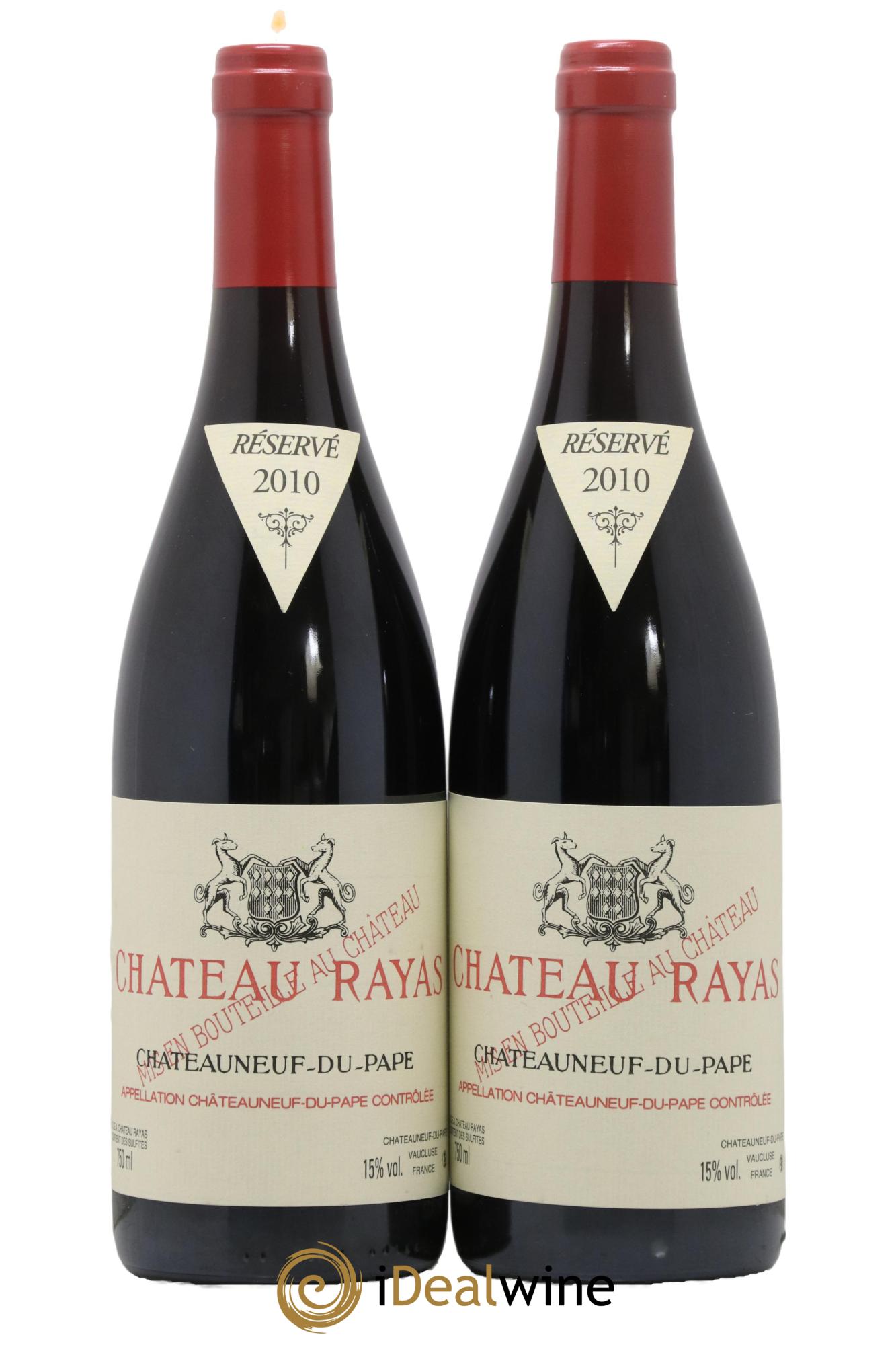 Châteauneuf-du-Pape Château Rayas Emmanuel Reynaud 2010 - Lot de 2 bouteilles - 0