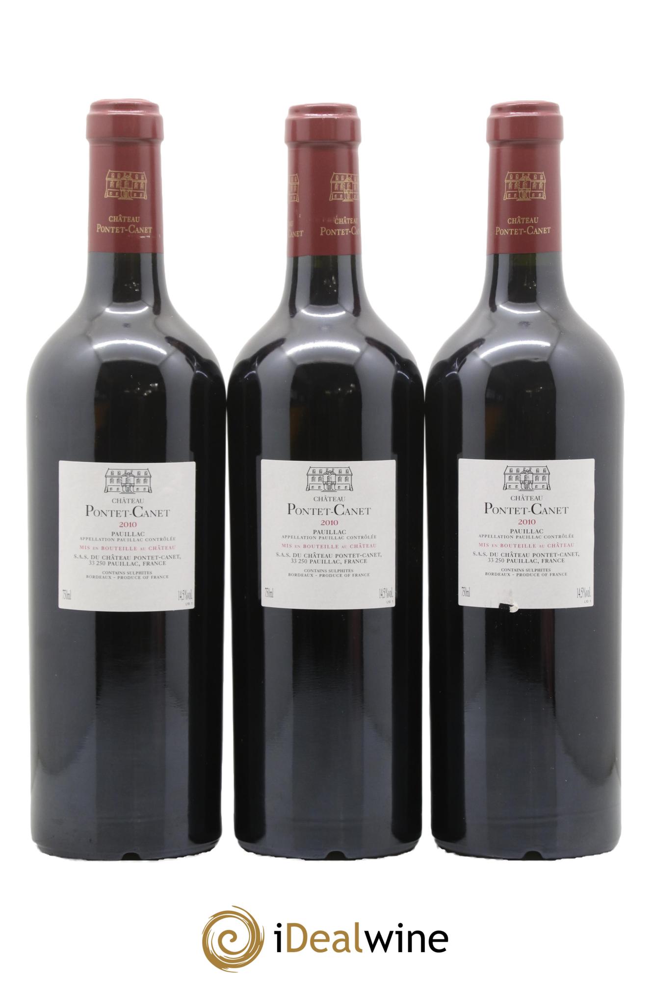 Château Pontet Canet 5ème Grand Cru Classé 2010 - Posten von 12 Flaschen - 2