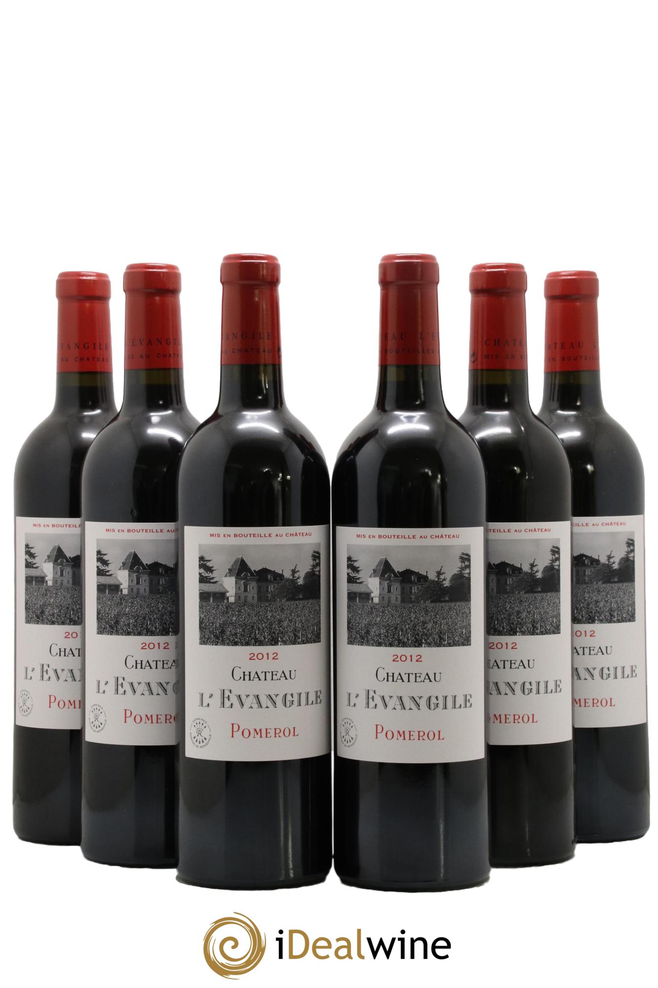 Château l' Évangile 2012 - Lotto di 6 bottiglie - 0