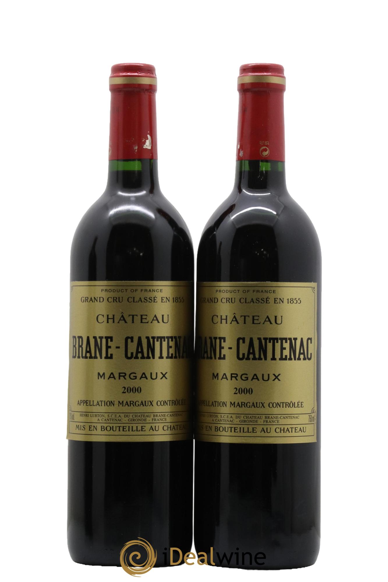 Château Brane Cantenac 2ème Grand Cru Classé 2000 - Lot de 2 bouteilles - 0