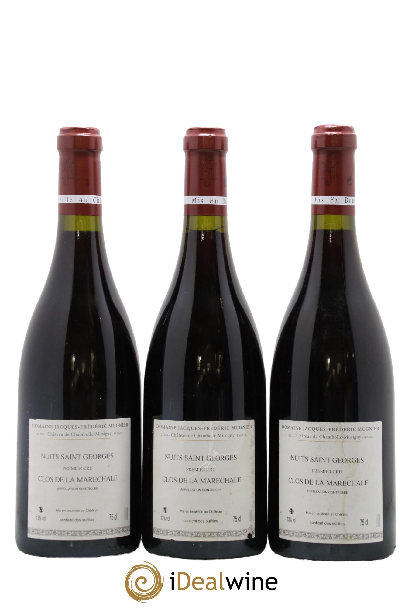 Nuits-Saint-Georges 1er Cru Clos de La Maréchale Jacques-Frédéric Mugnier 2010 - Lot de 3 bouteilles - 1