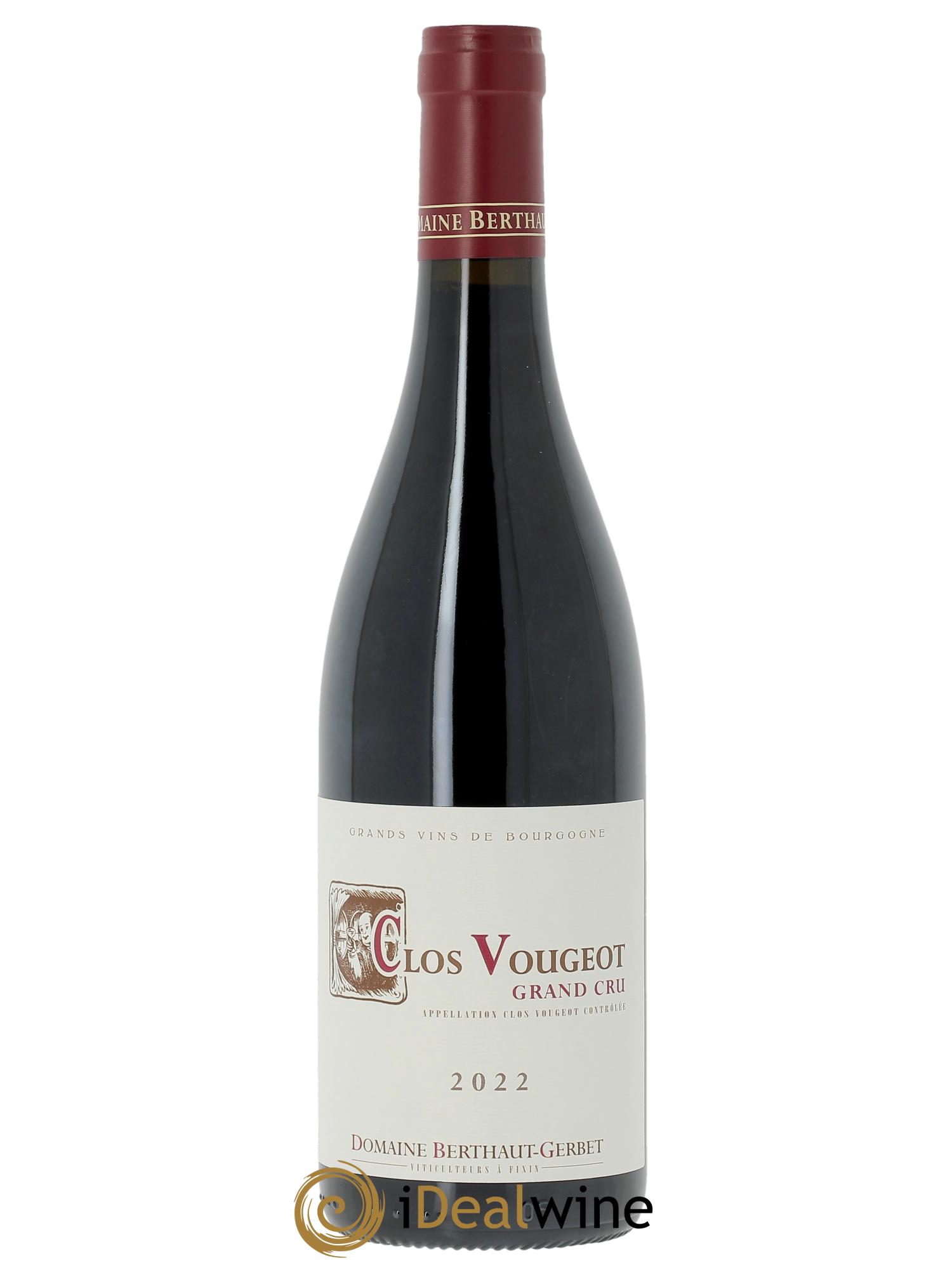 Clos de Vougeot Berthaut Gerbet (Domaine) 2022 - Lot de 1 bouteille - 0