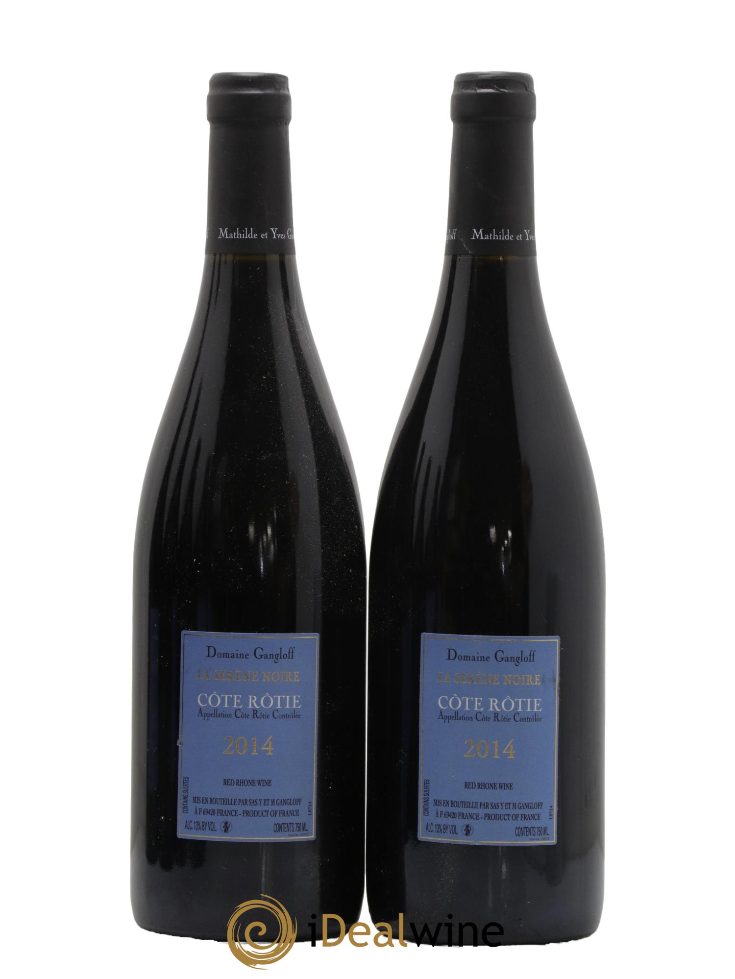 Côte-Rôtie La Sereine Noire Gangloff (Domaine) 2014 - Lot de 2 bouteilles - 1