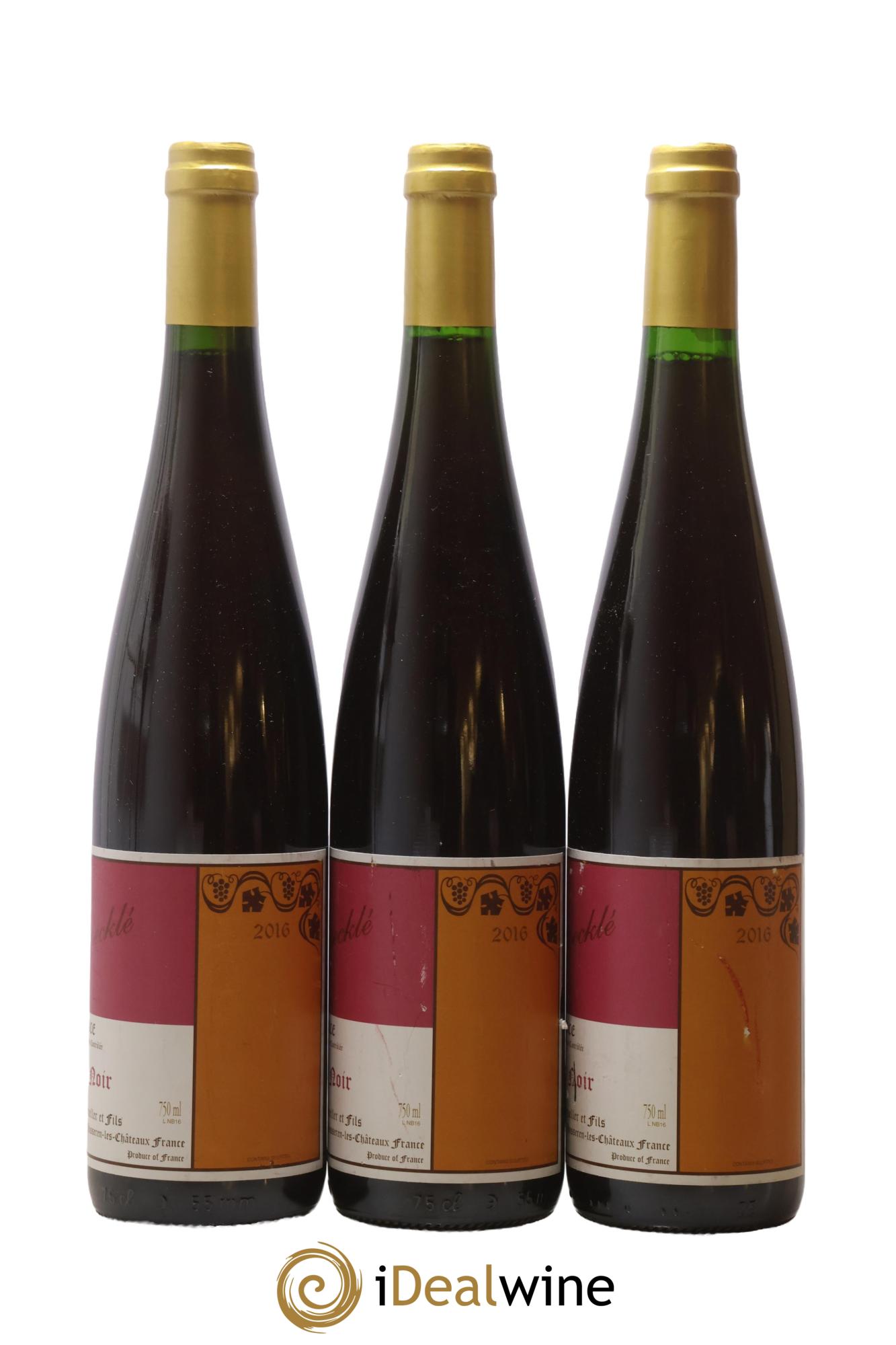 Alsace Pinot Noir Bildstoeckle Gérard Schueller (Domaine)  2016 - Lot de 3 bouteilles - 1