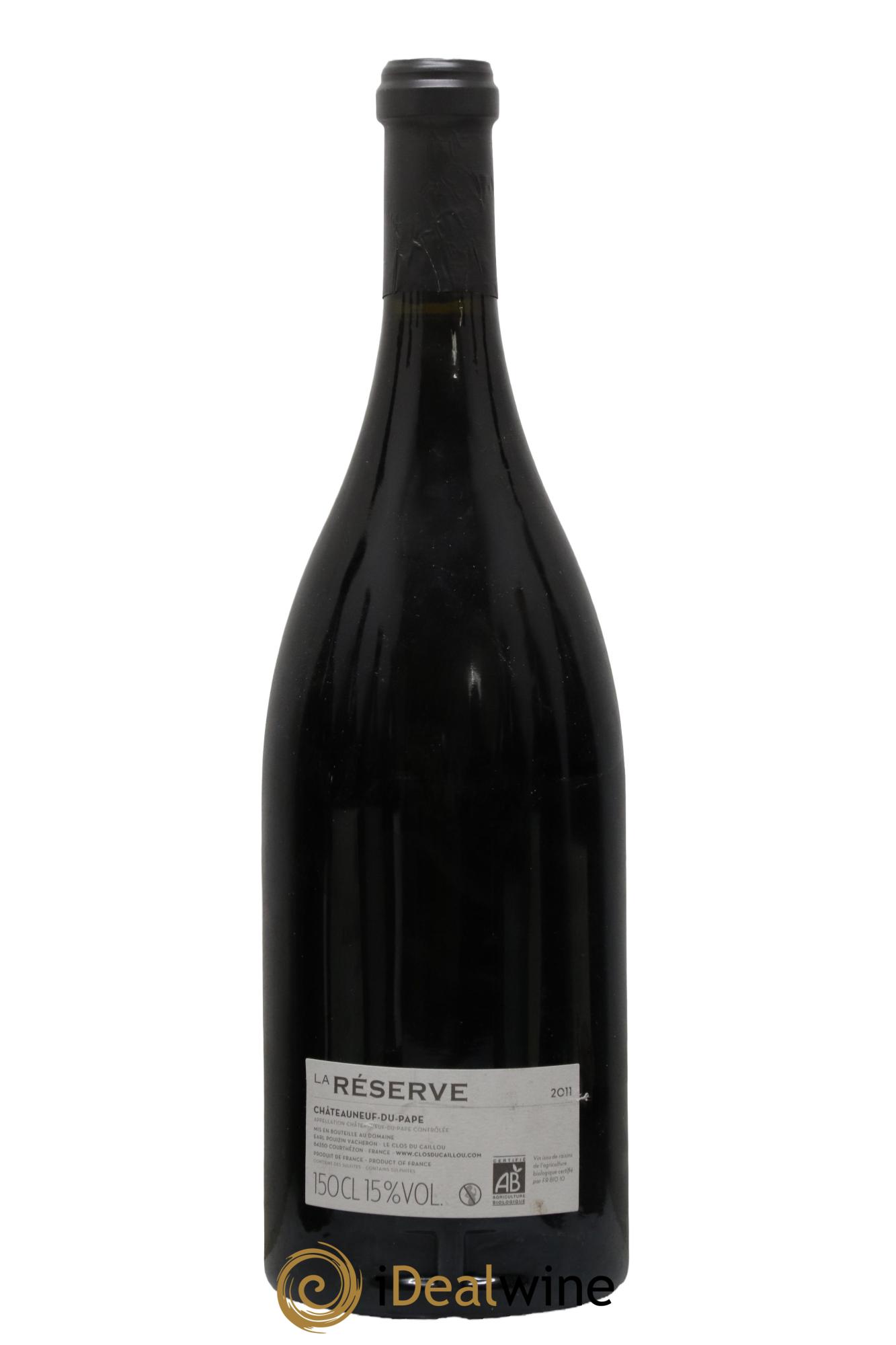 Châteauneuf-du-Pape Domaine Le Clos du Caillou Réserve Sylvie Vacheron  2011 - Lot de 1 magnum - 1