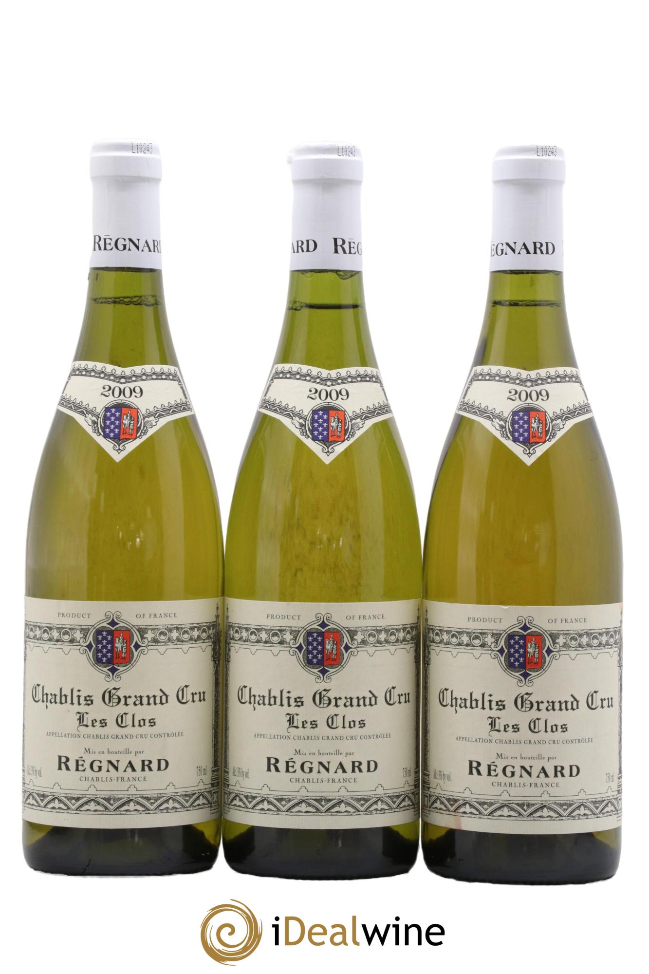 Chablis Grand Cru Les Clos Maison Regnard 2009 - Lot de 3 bouteilles - 0