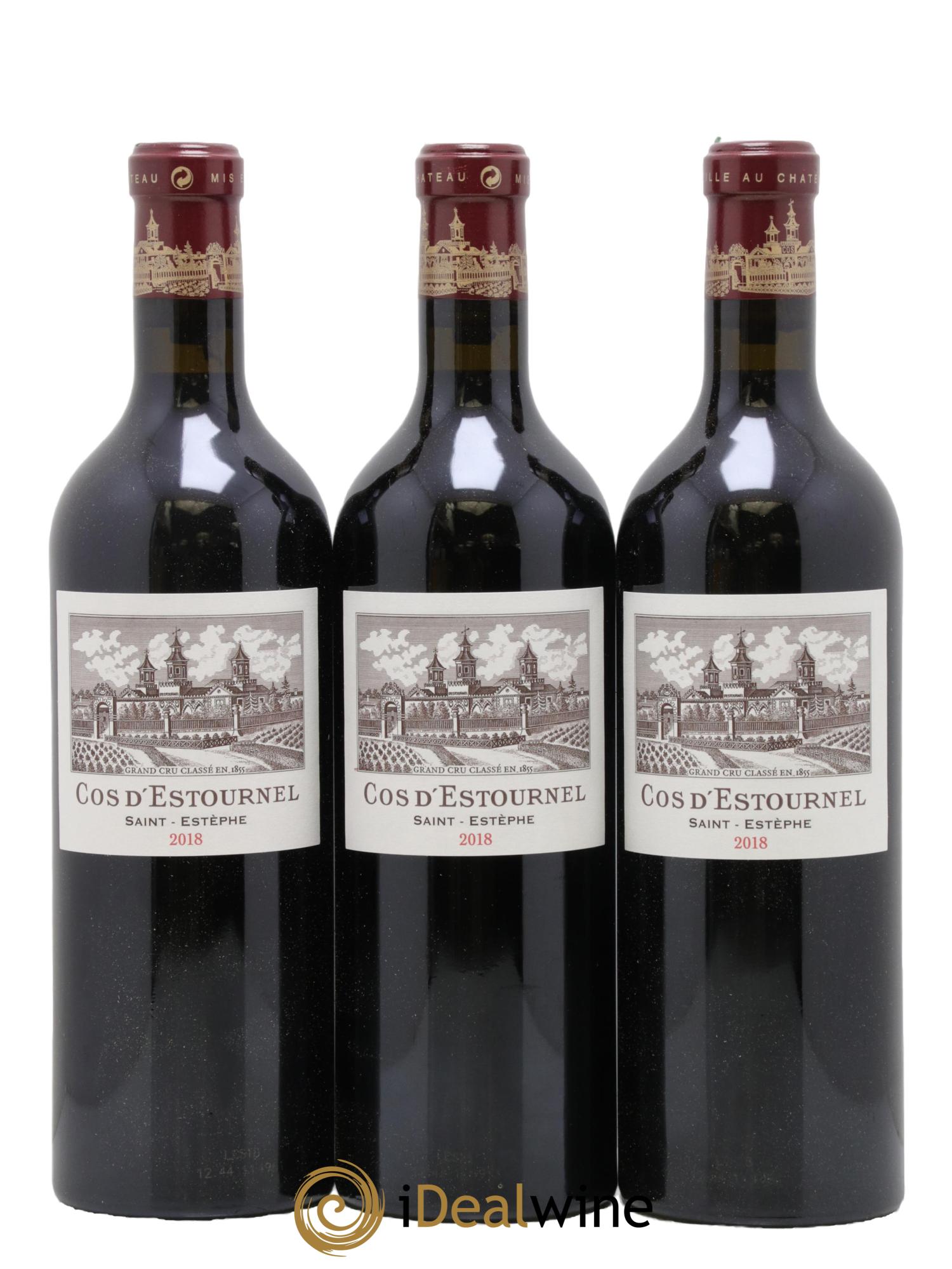 Cos d'Estournel 2ème Grand Cru Classé 2018 - Lot of 3 bottles - 0