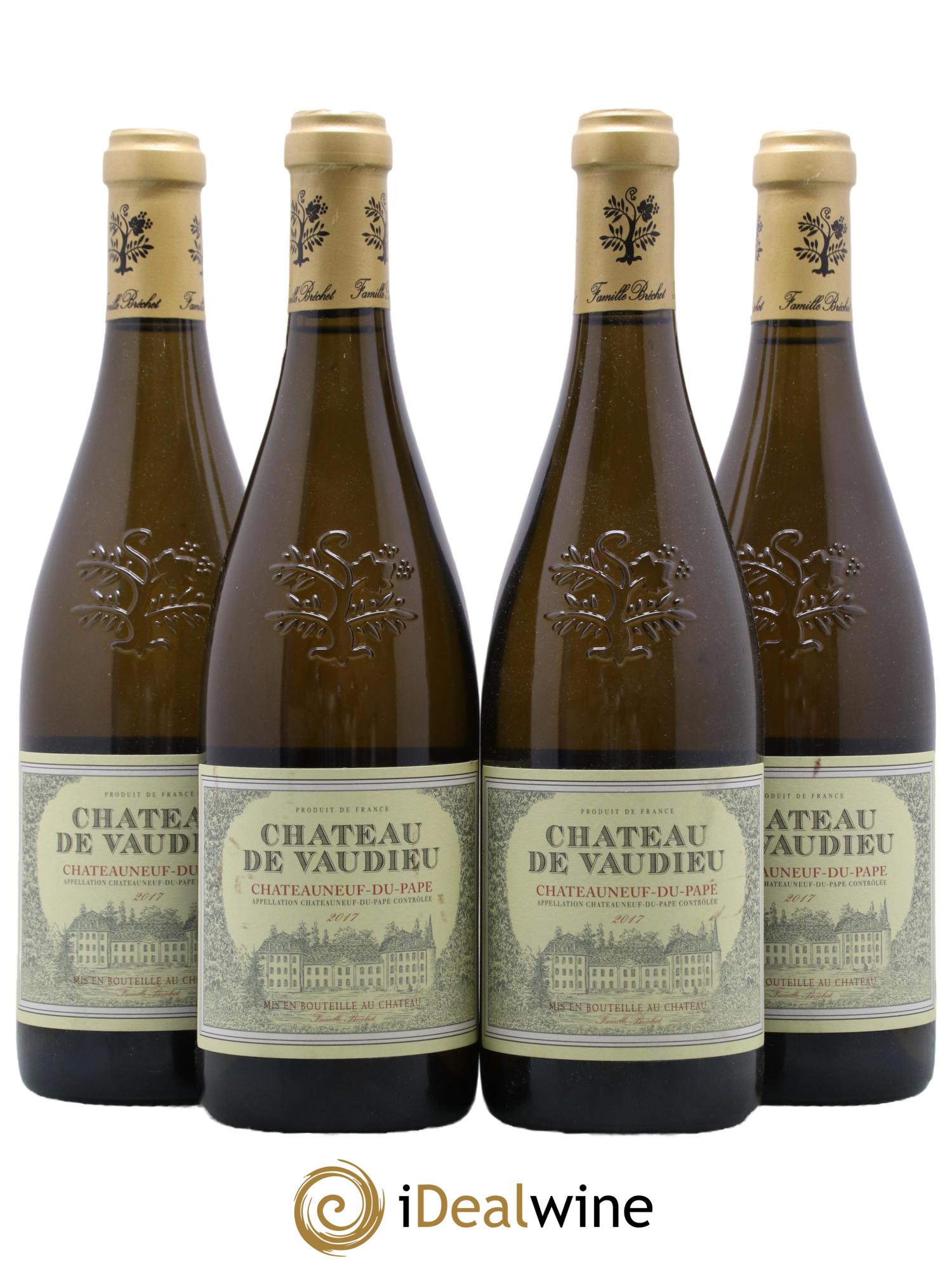Châteauneuf-du-Pape Chateau De Vaudieu 2017 - Lot de 4 bouteilles - 0