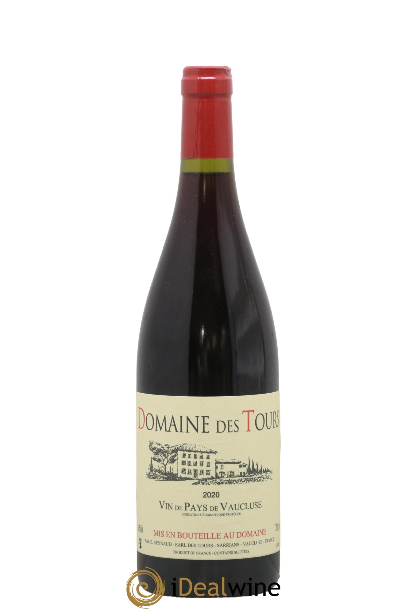 Vaucluse (Vin de Pays de Vaucluse) Domaine des Tours Emmanuel Reynaud 2020 - Lot de 1 bouteille - 0