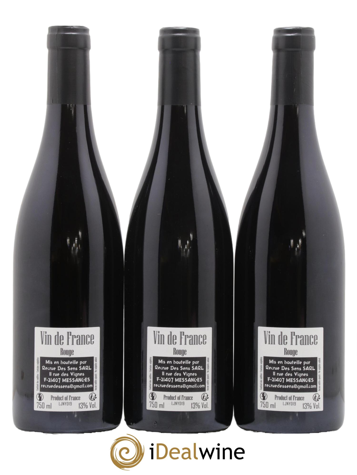 Vin de France Jeannot Yann Durieux - Recrue des Sens 2019 - Lot de 3 bouteilles - 1