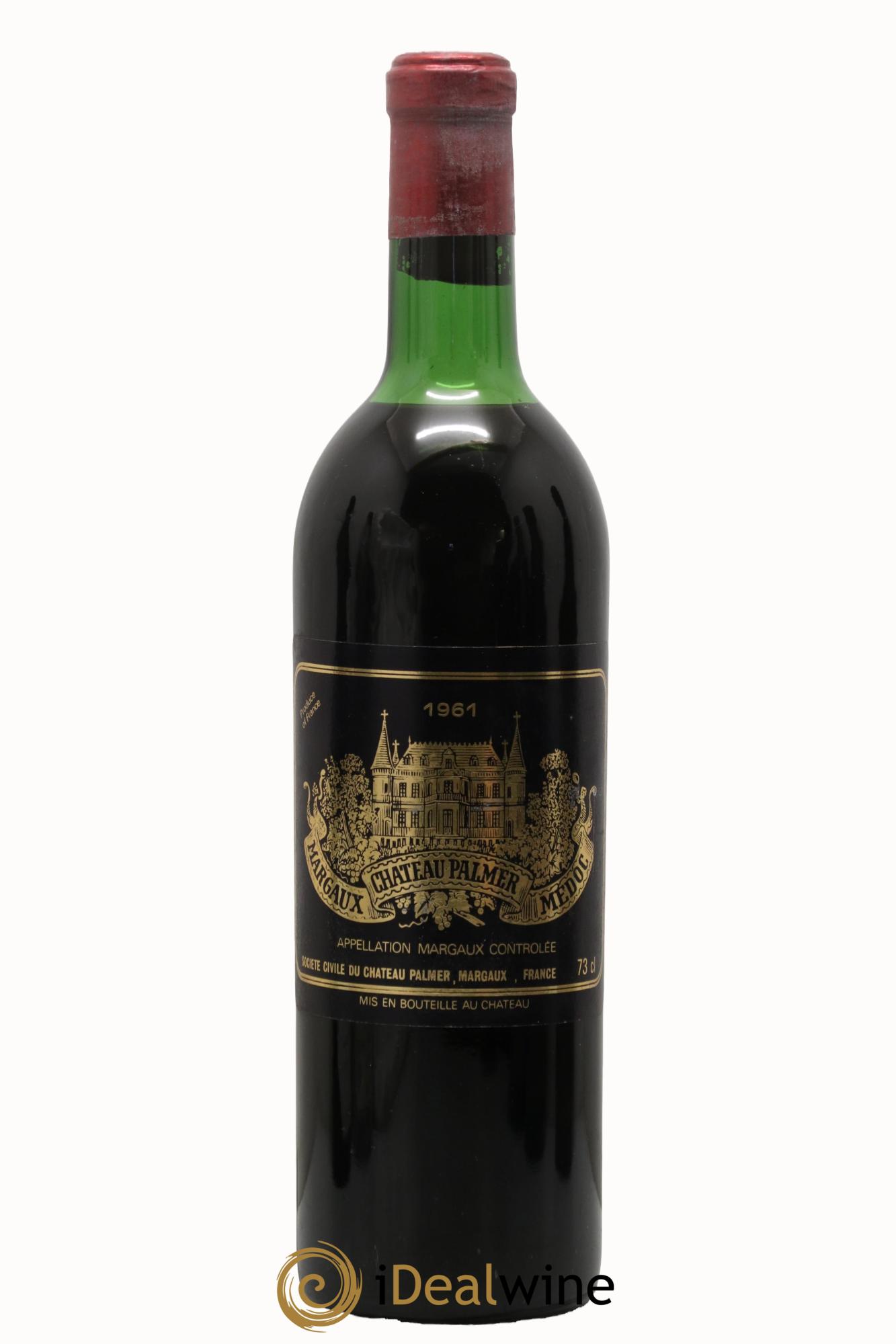 Château Palmer 3ème Grand Cru Classé 1961 - Lot de 1 bouteille - 0