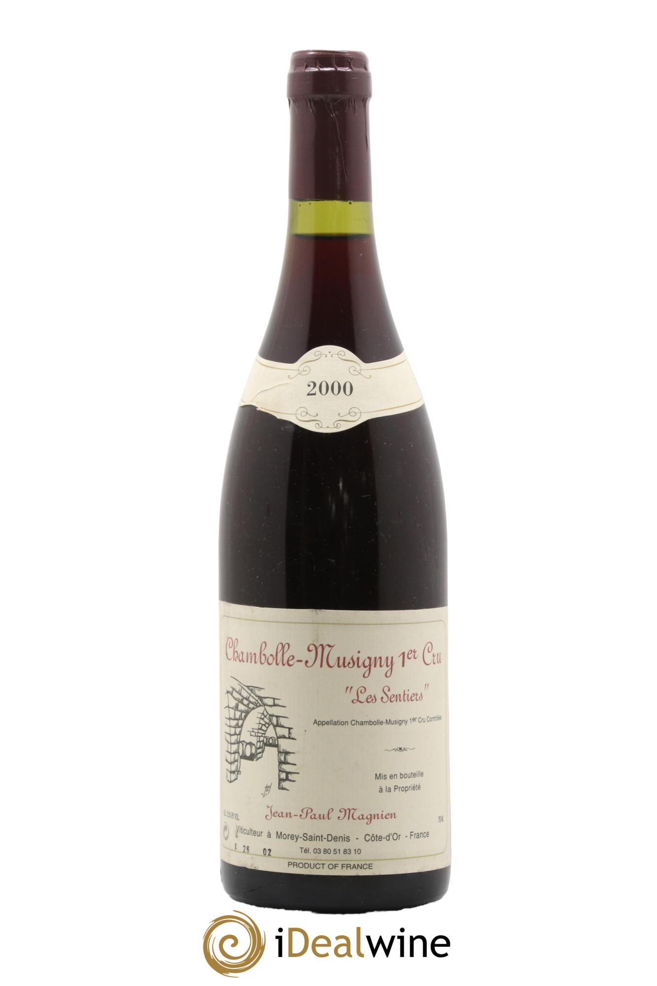 Chambolle-Musigny 1er Cru Les Sentiers Jean-Paul Magnien 2000 - Lot de 1 bouteille - 0