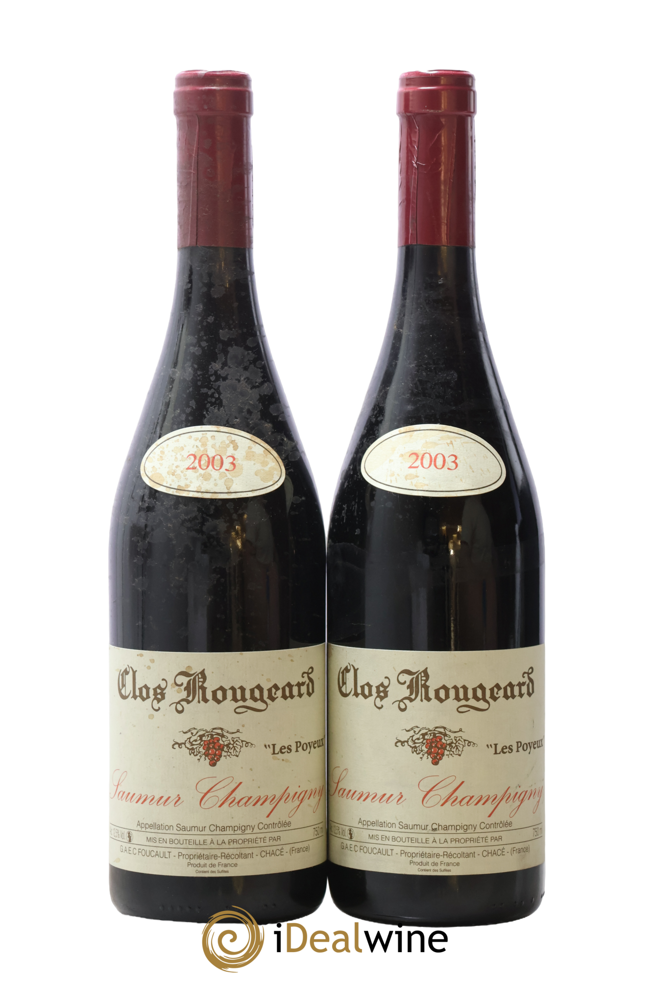 Saumur-Champigny Les Poyeux Clos Rougeard 2003 - Lot de 2 bouteilles - 0