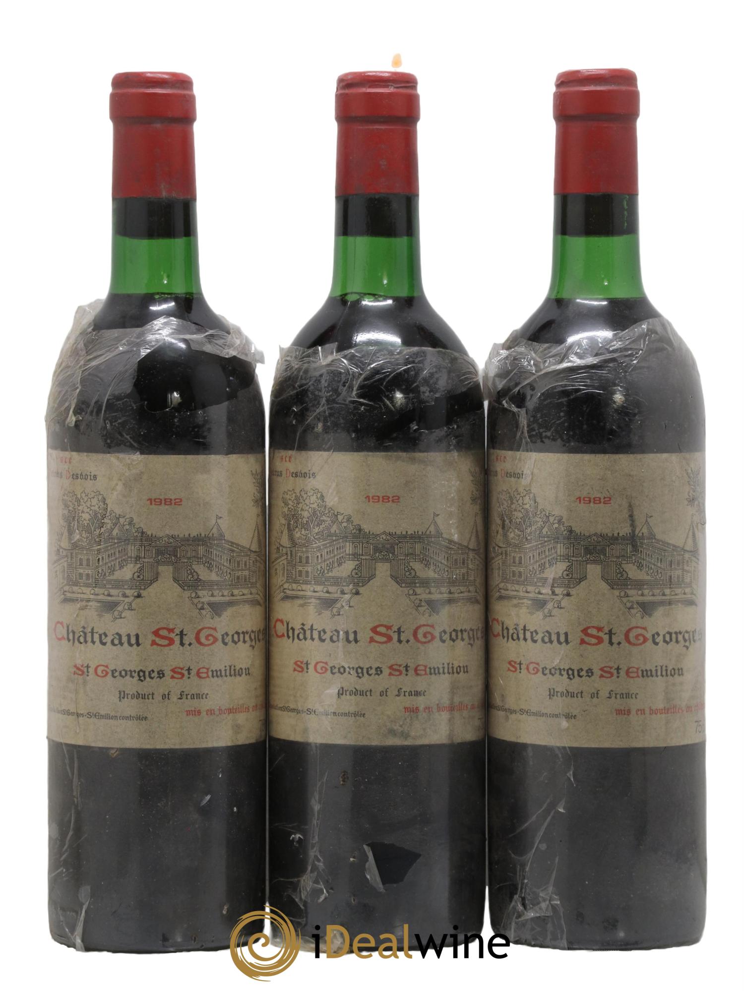 Château Saint-Georges 1982 - Lot de 3 bouteilles - 0