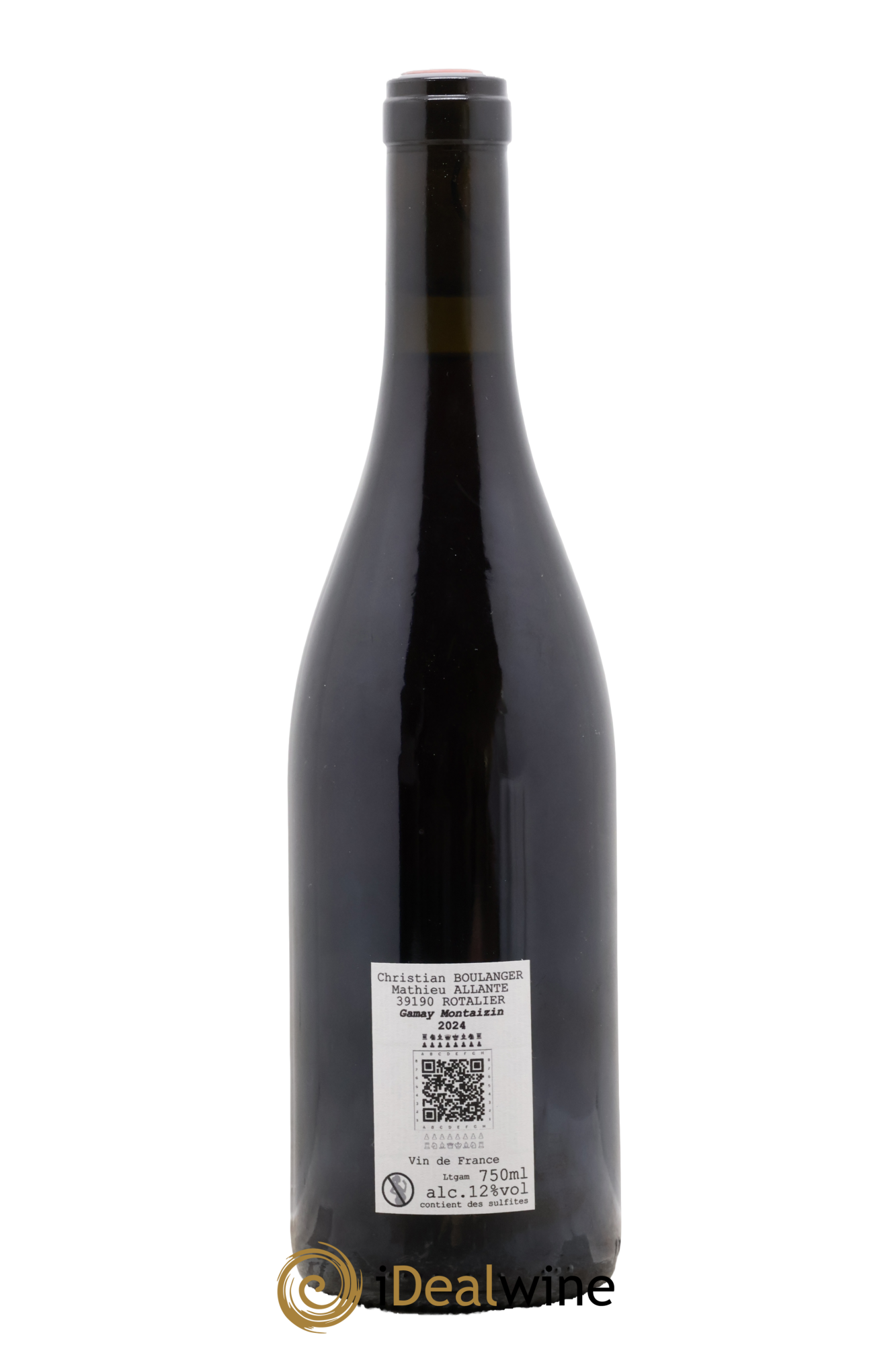 Vin de France Gamay Montaizin Allante Boulanger 2024 - Lot de 1 bouteille - 1