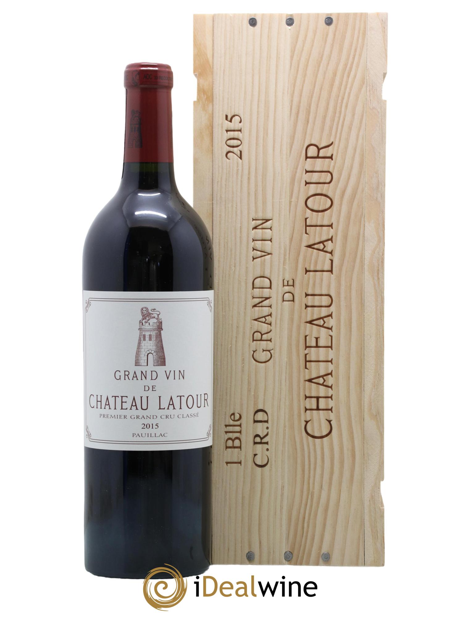 Château Latour 1er Grand Cru Classé 2015 - Lot de 1 bouteille - 0