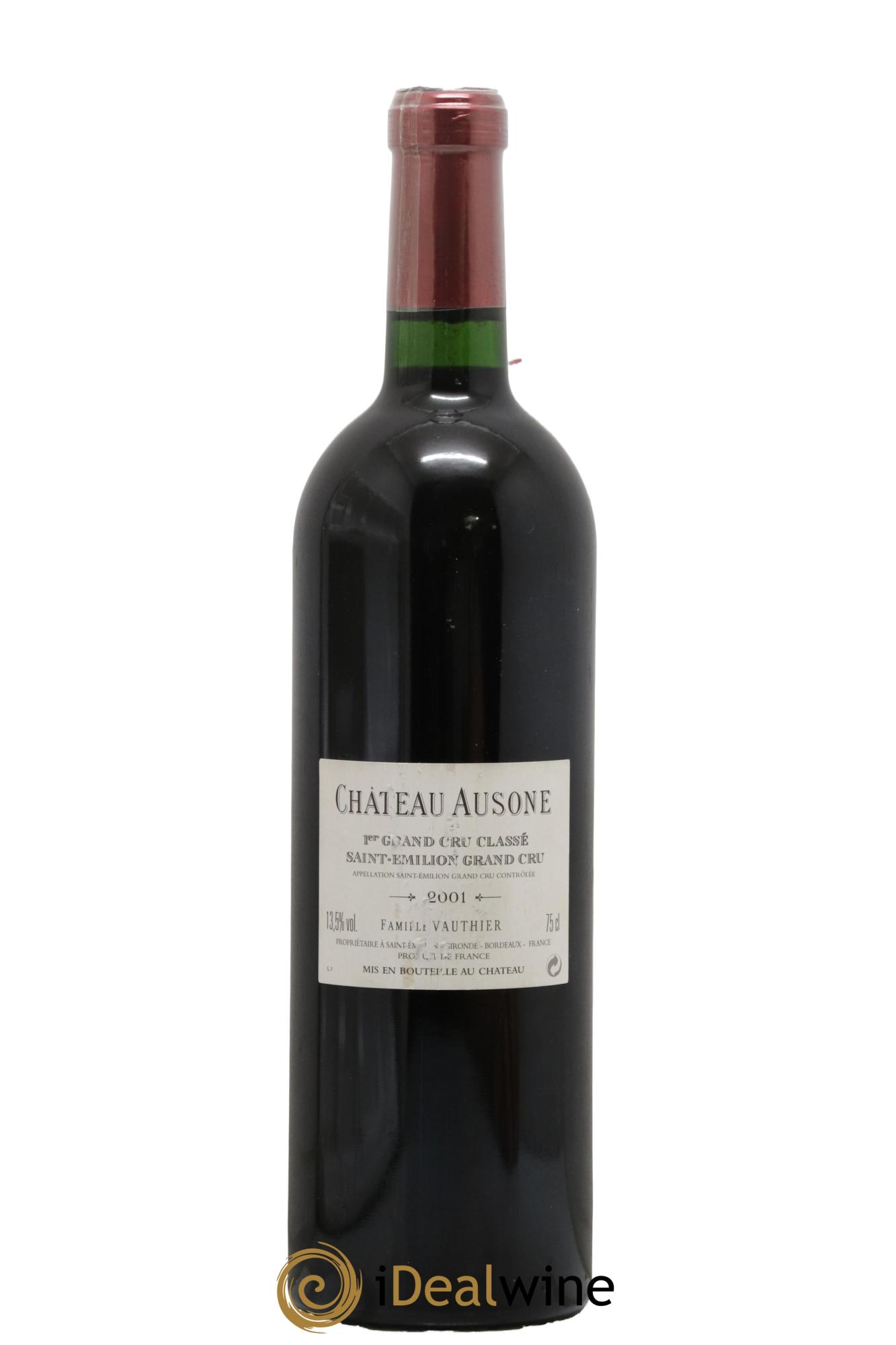 Château Ausone 1er Grand Cru Classé A 2001 - Lot de 1 bouteille - 1