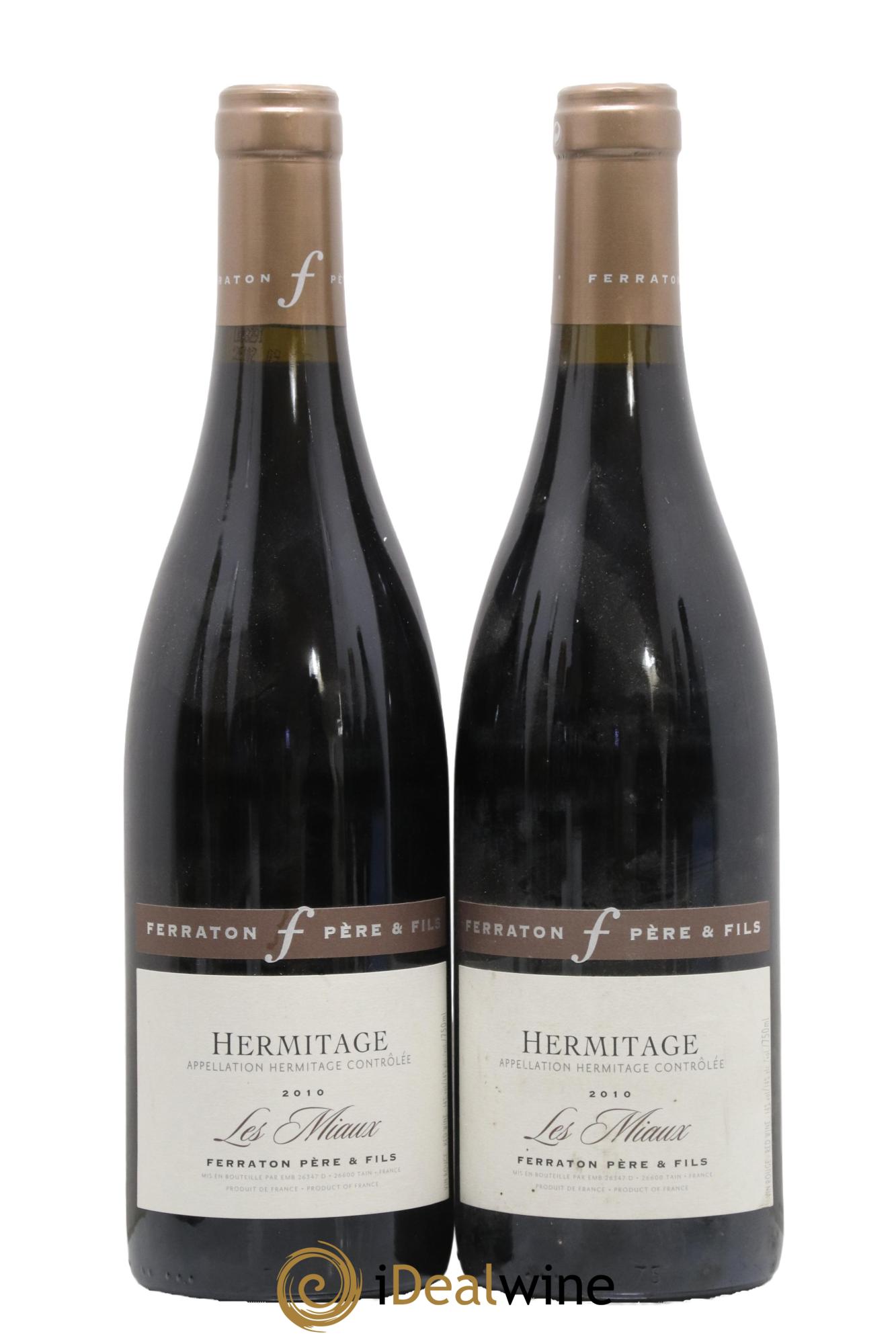 Hermitage Les Miaux Ferraton Père et Fils (Domaine) 2010 - Lot de 2 bouteilles - 0