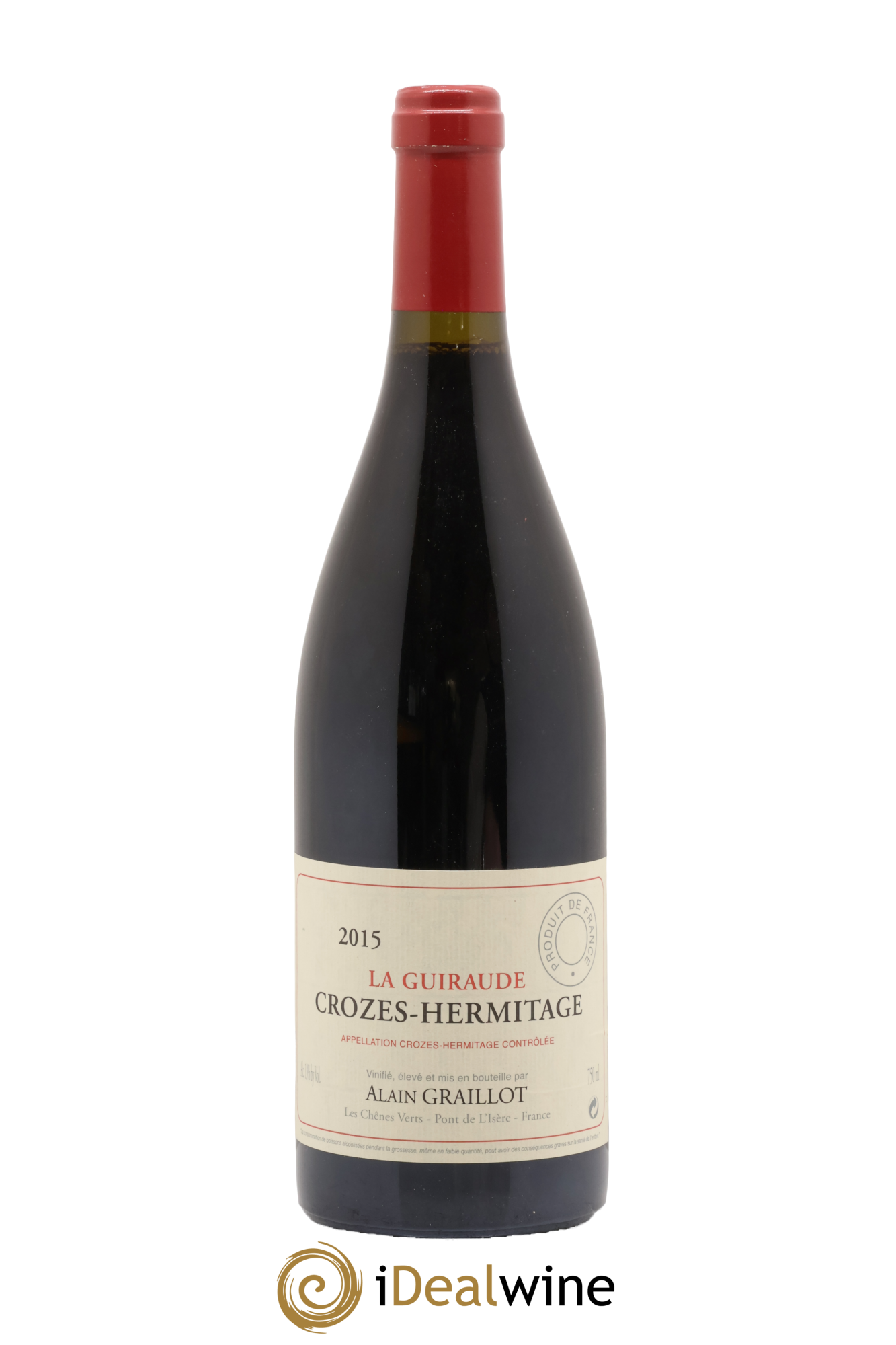 Crozes-Hermitage La Guiraude Domaine Graillot 2015 - Lote de 1 botella - 0