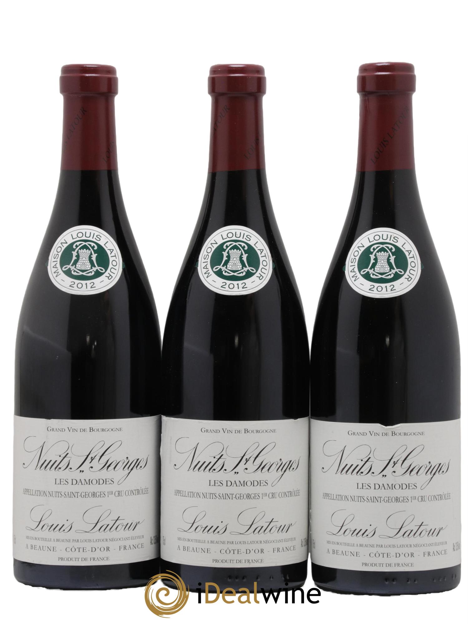 Nuits-Saint-Georges 1er Cru Les Damodes Maison Louis Latour 2012 - Lot de 3 bouteilles - 0