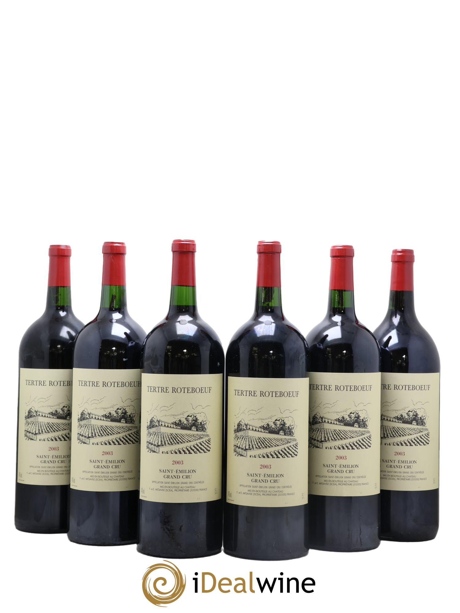 Château Tertre Roteboeuf 2003 - Lot de 6 magnums - 0