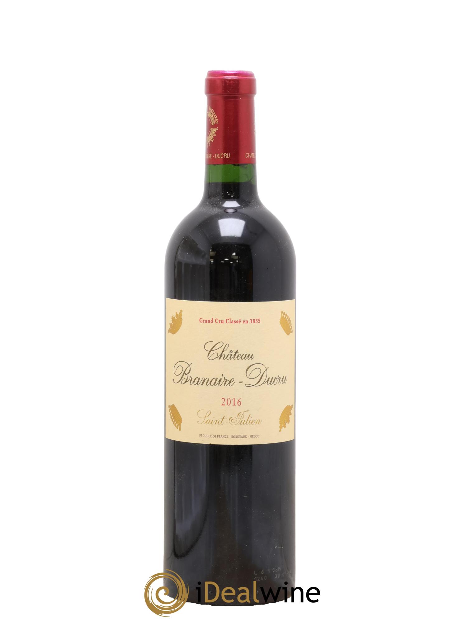 Château Branaire Ducru 4ème Grand Cru Classé 2016 - Lot of 1 bottle - 0