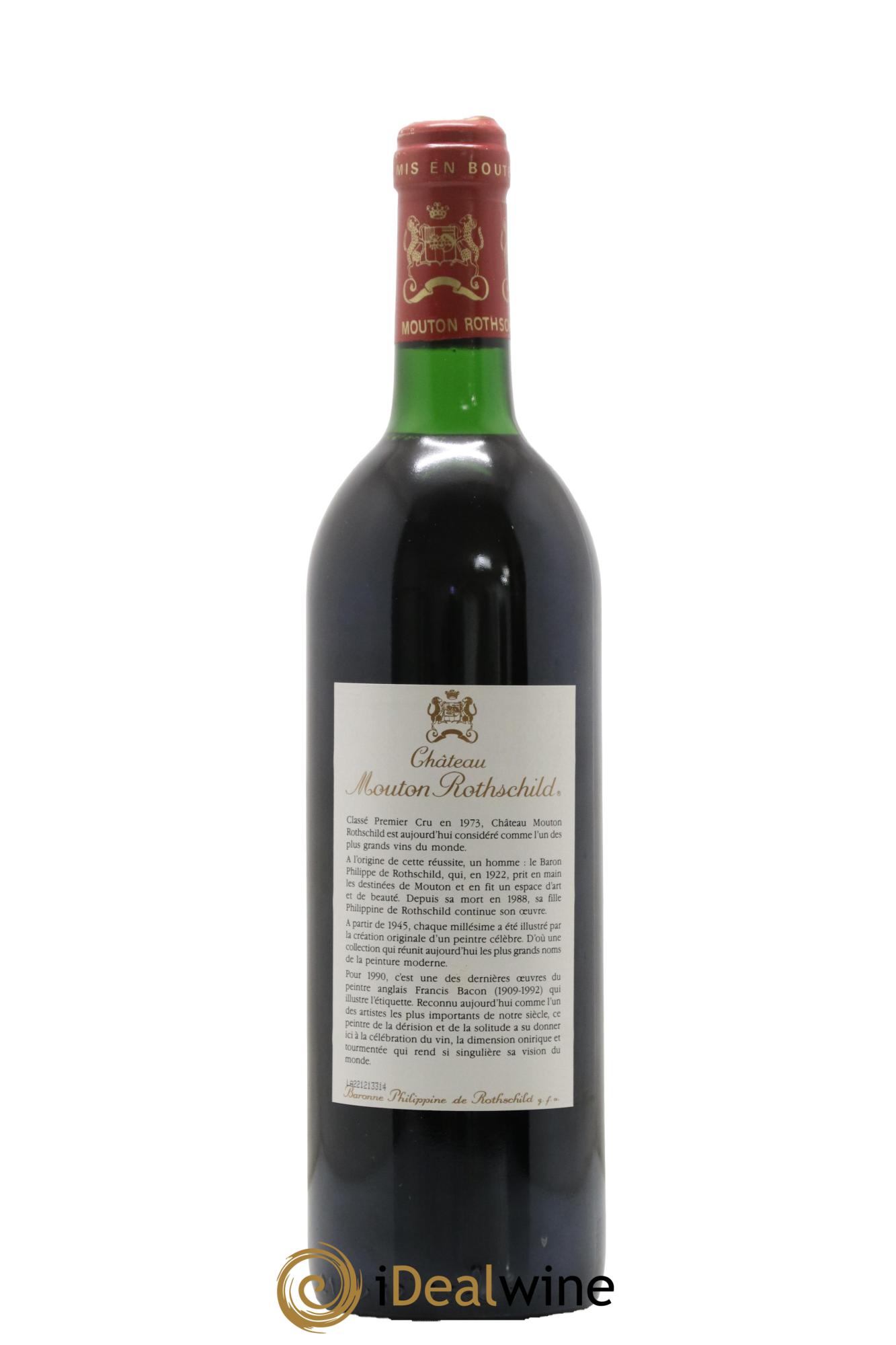 Château Mouton Rothschild 1er Grand Cru Classé 1990 - Lot of 1 bottle - 1