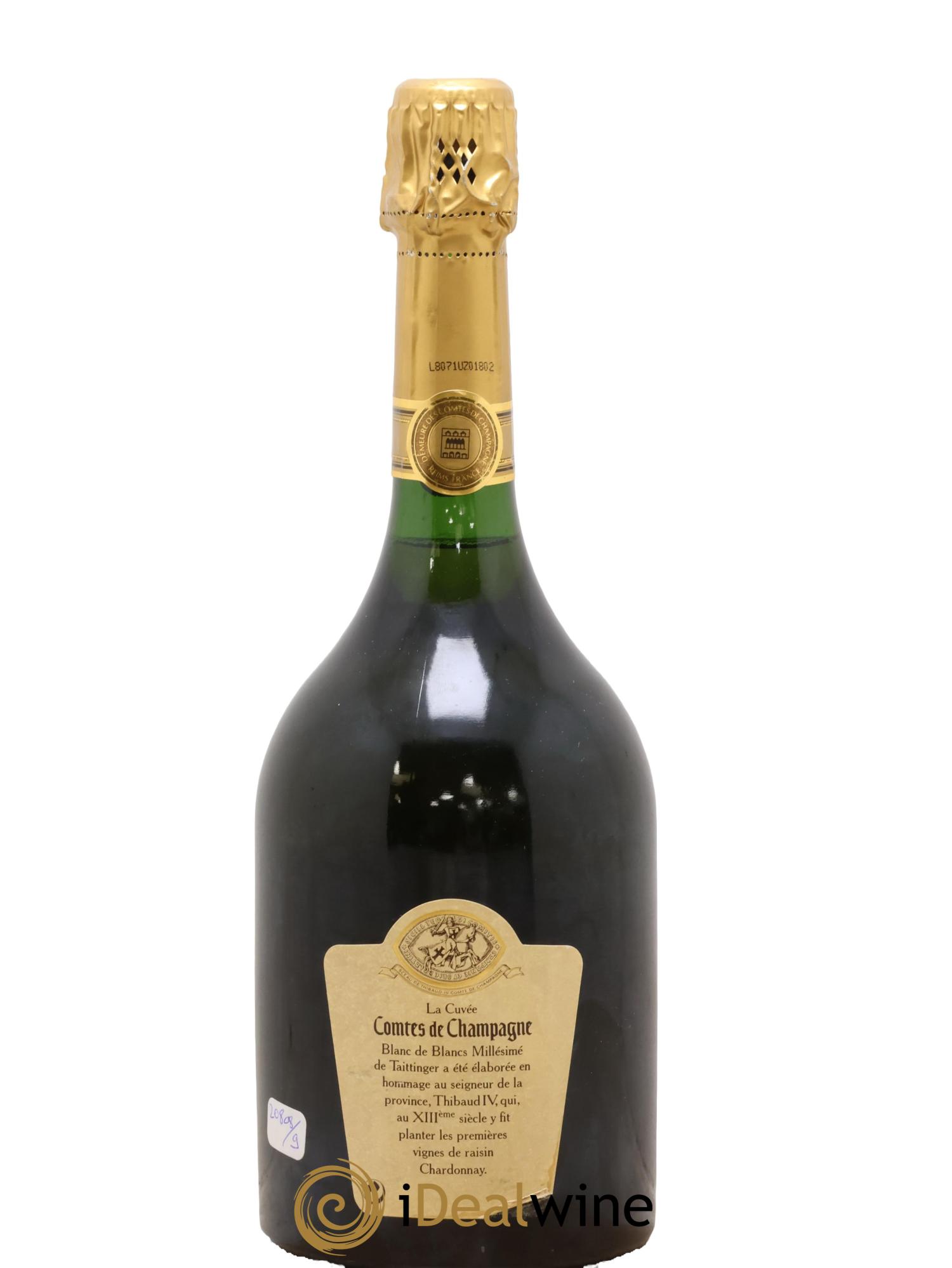 Comtes de Champagne Taittinger 1989 - Lot of 1 bottle - 1