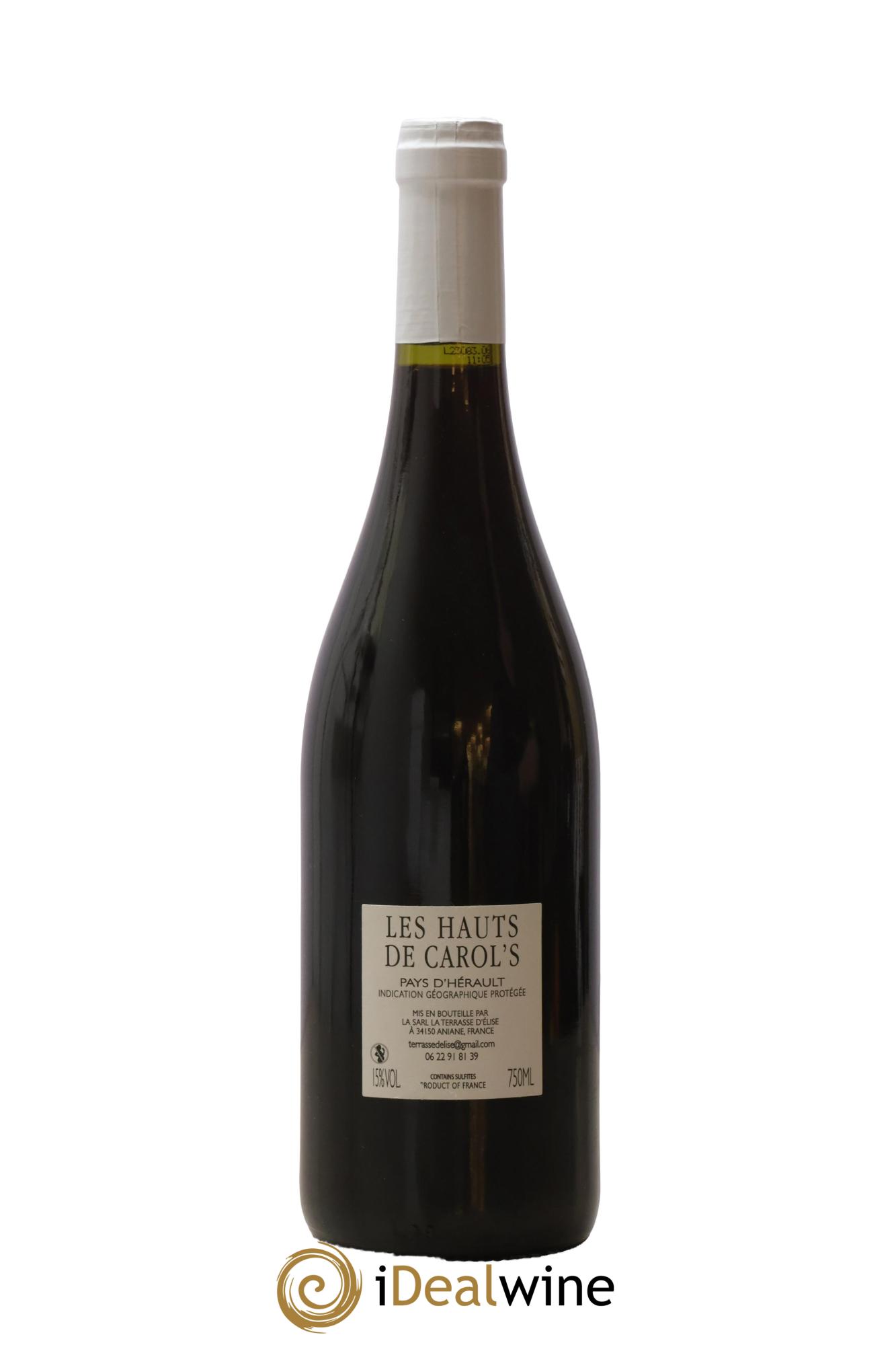 IGP Pays d'Hérault Les Hauts de Carol's Terrasse d'Elise (Domaine de la) 2020 - Posten von 1 Flasche - 1