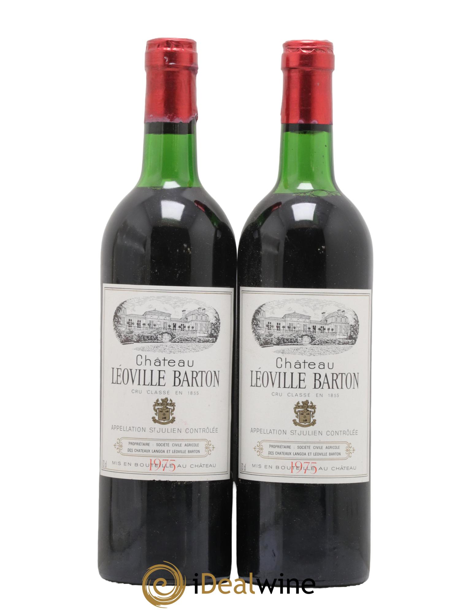 Château Léoville Barton 2ème Grand Cru Classé 1975 - Lot de 2 bouteilles - 0