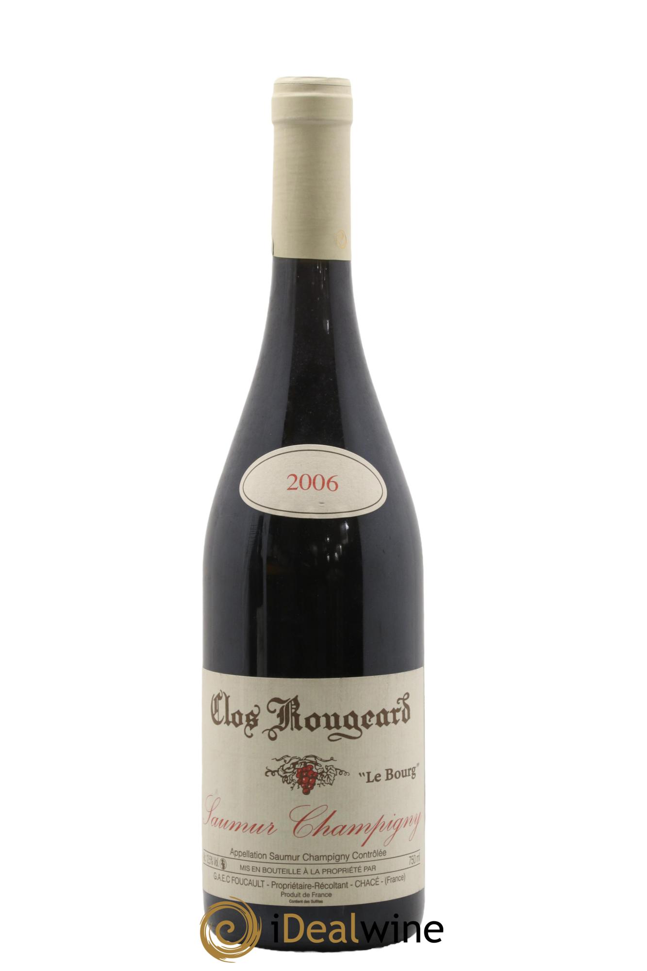 Saumur-Champigny Le Bourg Clos Rougeard  2006 - Lot de 1 bouteille - 0