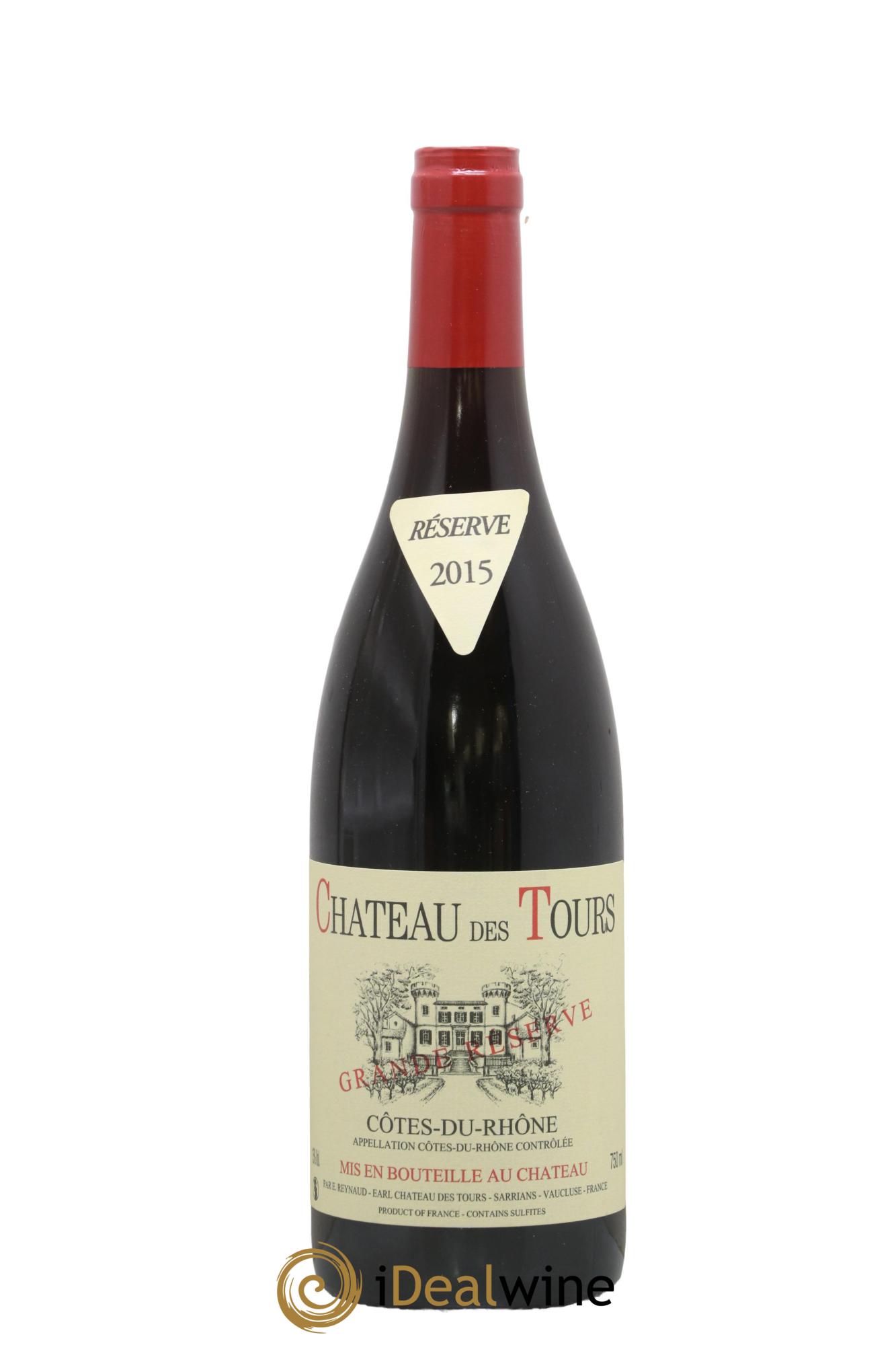 Côtes-du-Rhône Château des Tours Grande Réserve Emmanuel Reynaud 2015 - Lot de 1 bouteille - 0