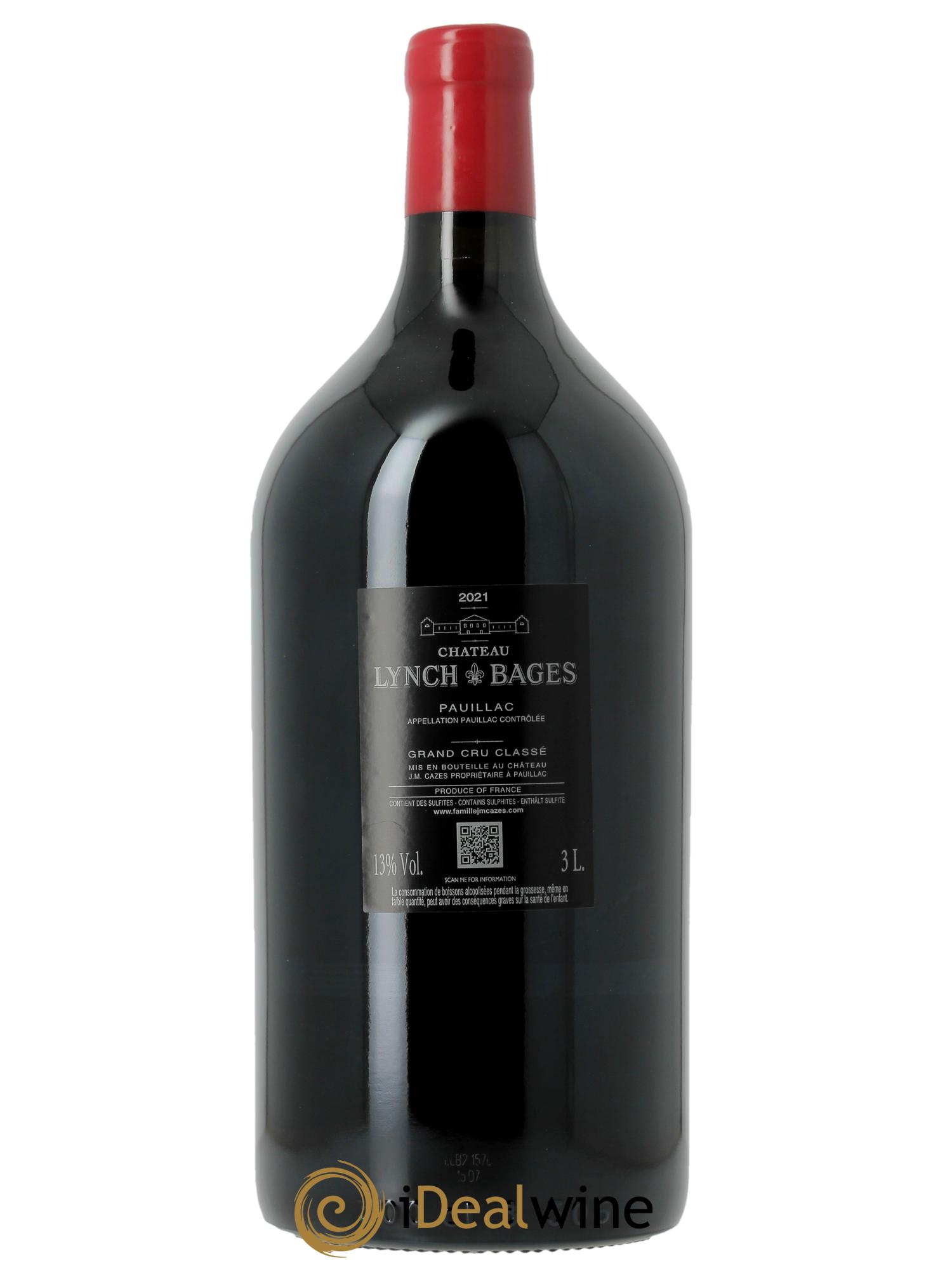 Château Lynch Bages 5ème Grand Cru Classé (OWC if 1 bts) 2021 - Lot of 1 double magnum - 2