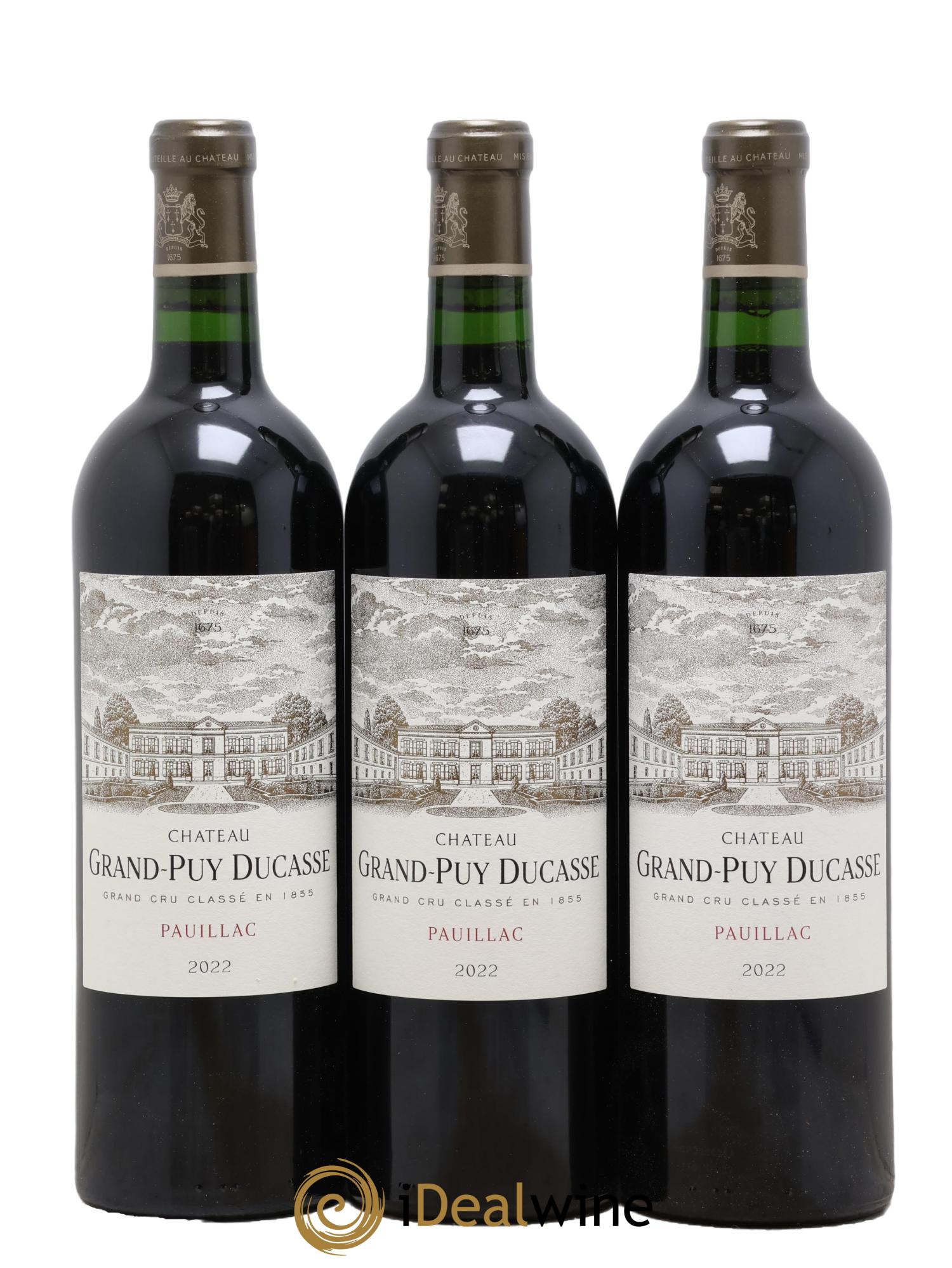 Château Grand Puy Ducasse 5ème Grand Cru Classé 2022 - Lot de 3 bouteilles - 0