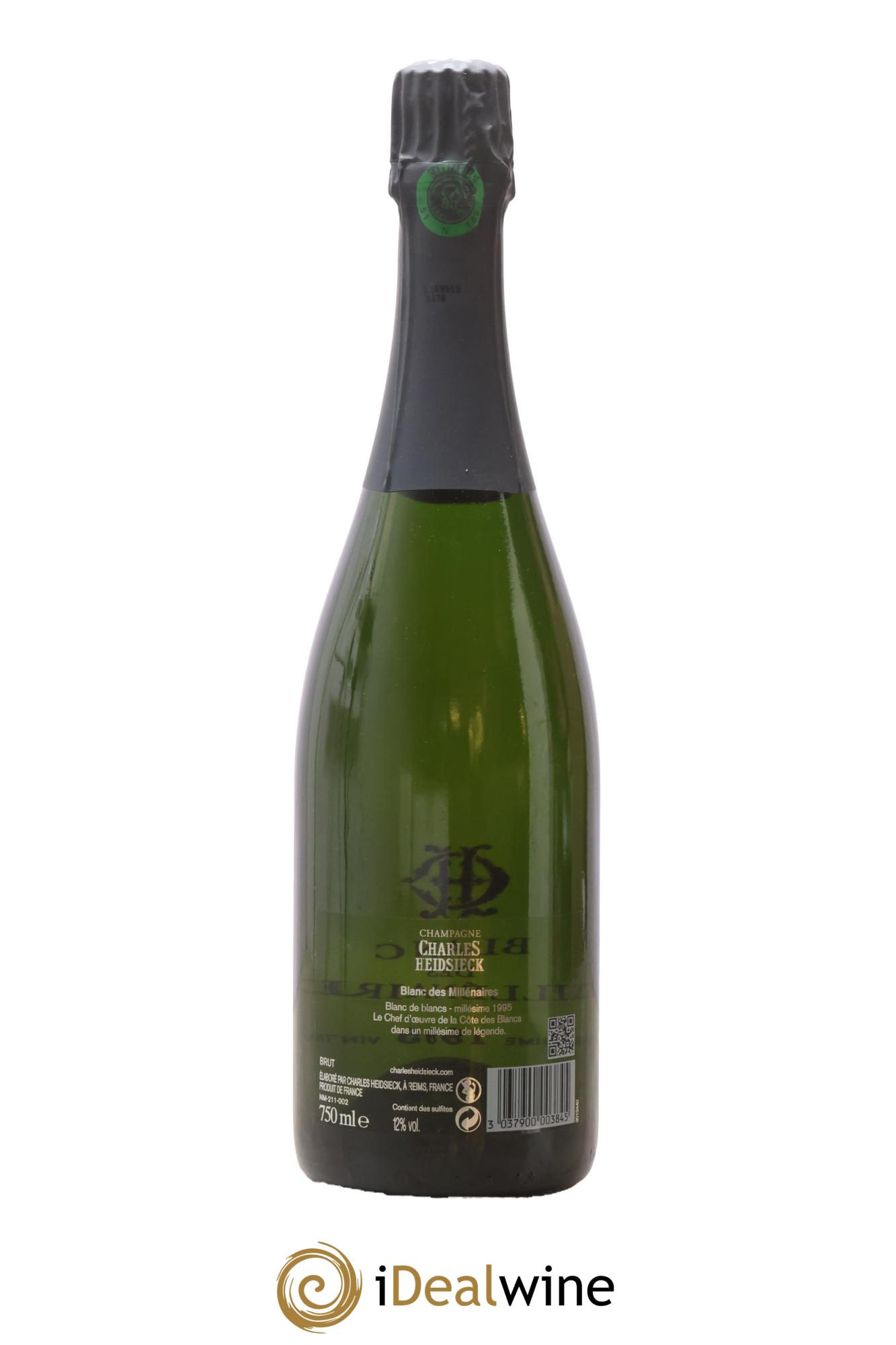 Blanc de Blancs Blanc des Millénaires Brut Charles Heidsieck 1995 - Lotto di 1 bottiglia - 2
