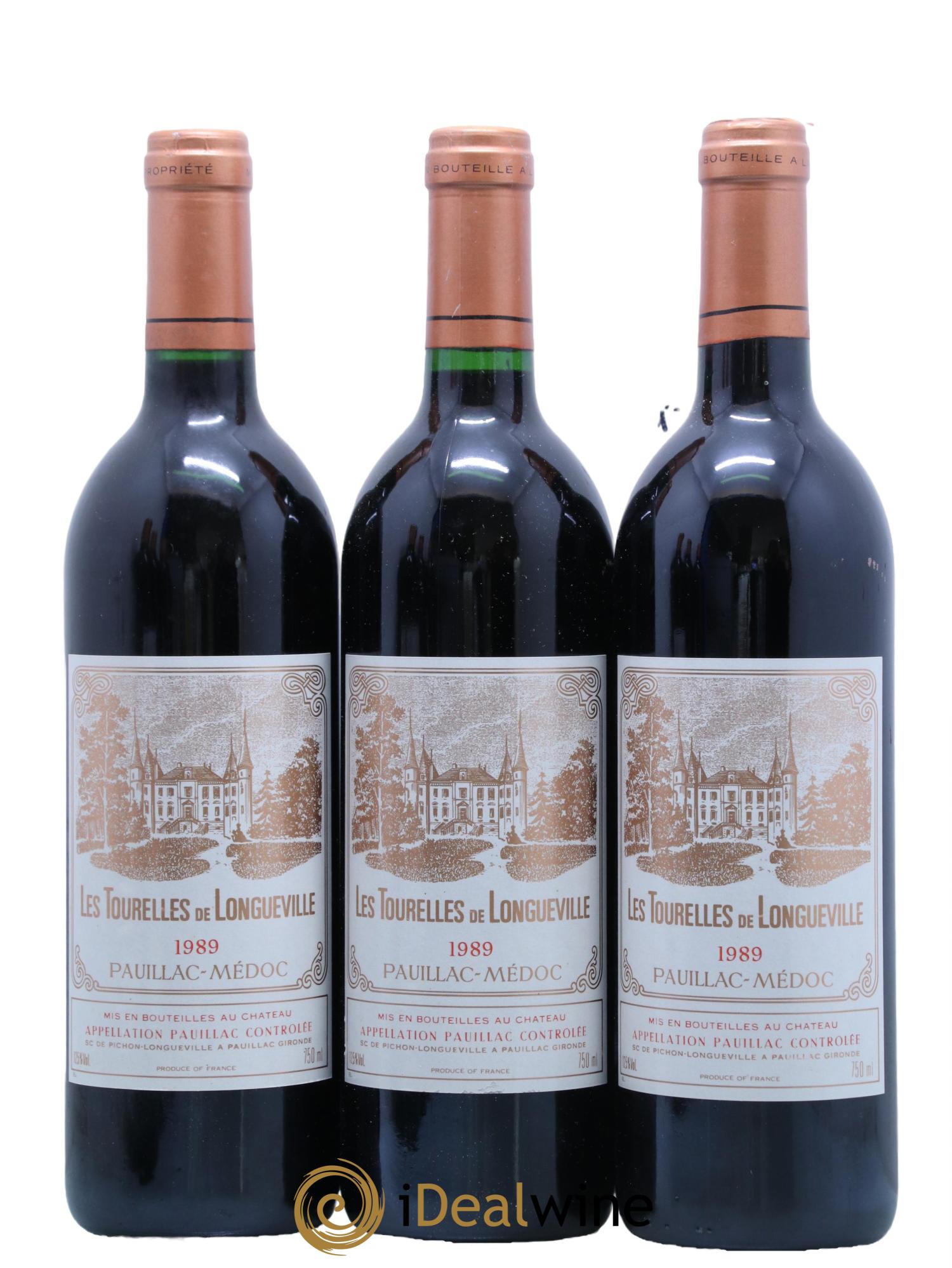 Les Tourelles de Longueville Second Vin 1989 - Lot de 3 bouteilles - 0