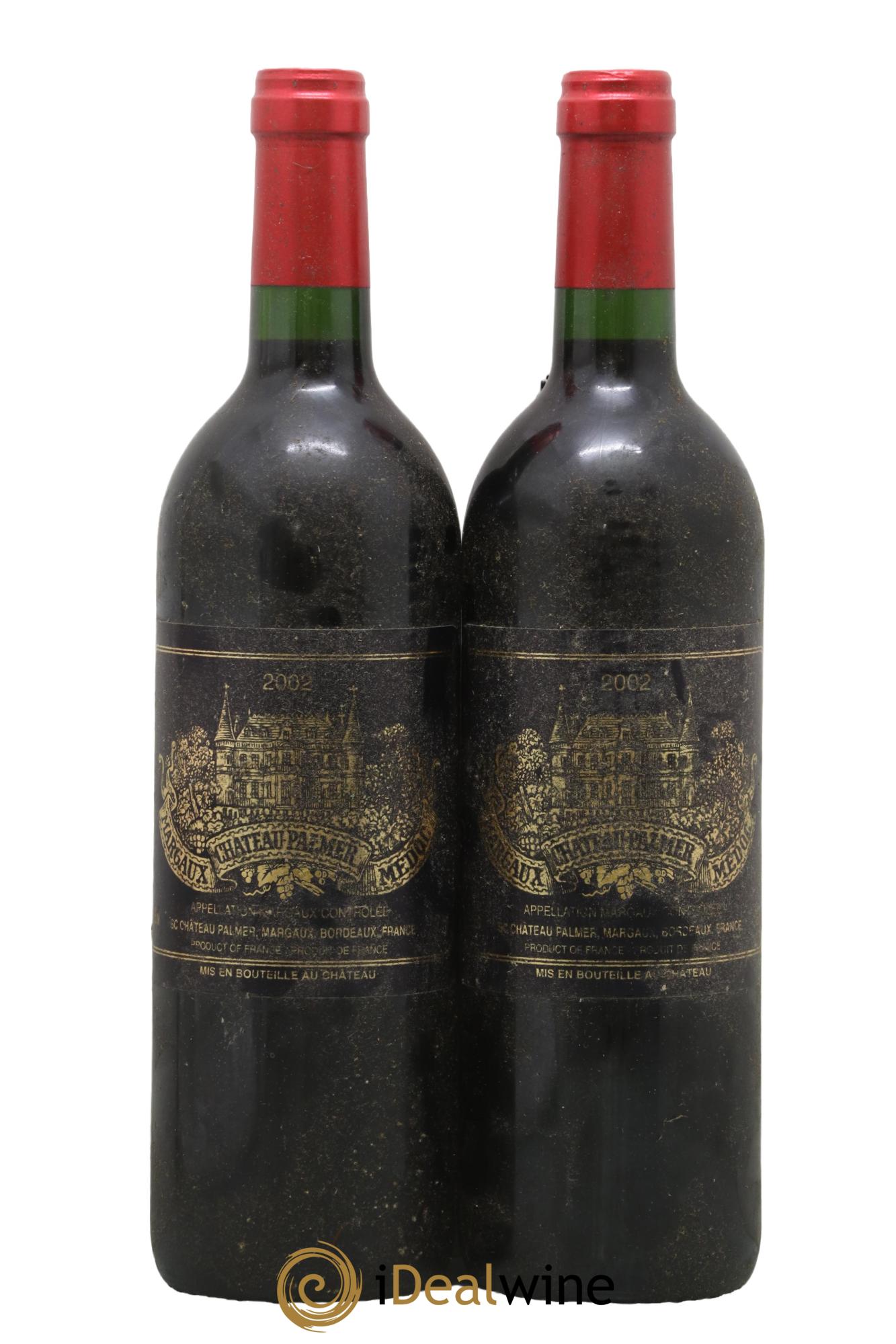 Château Palmer 3ème Grand Cru Classé 2002 - Lot de 2 bouteilles - 0