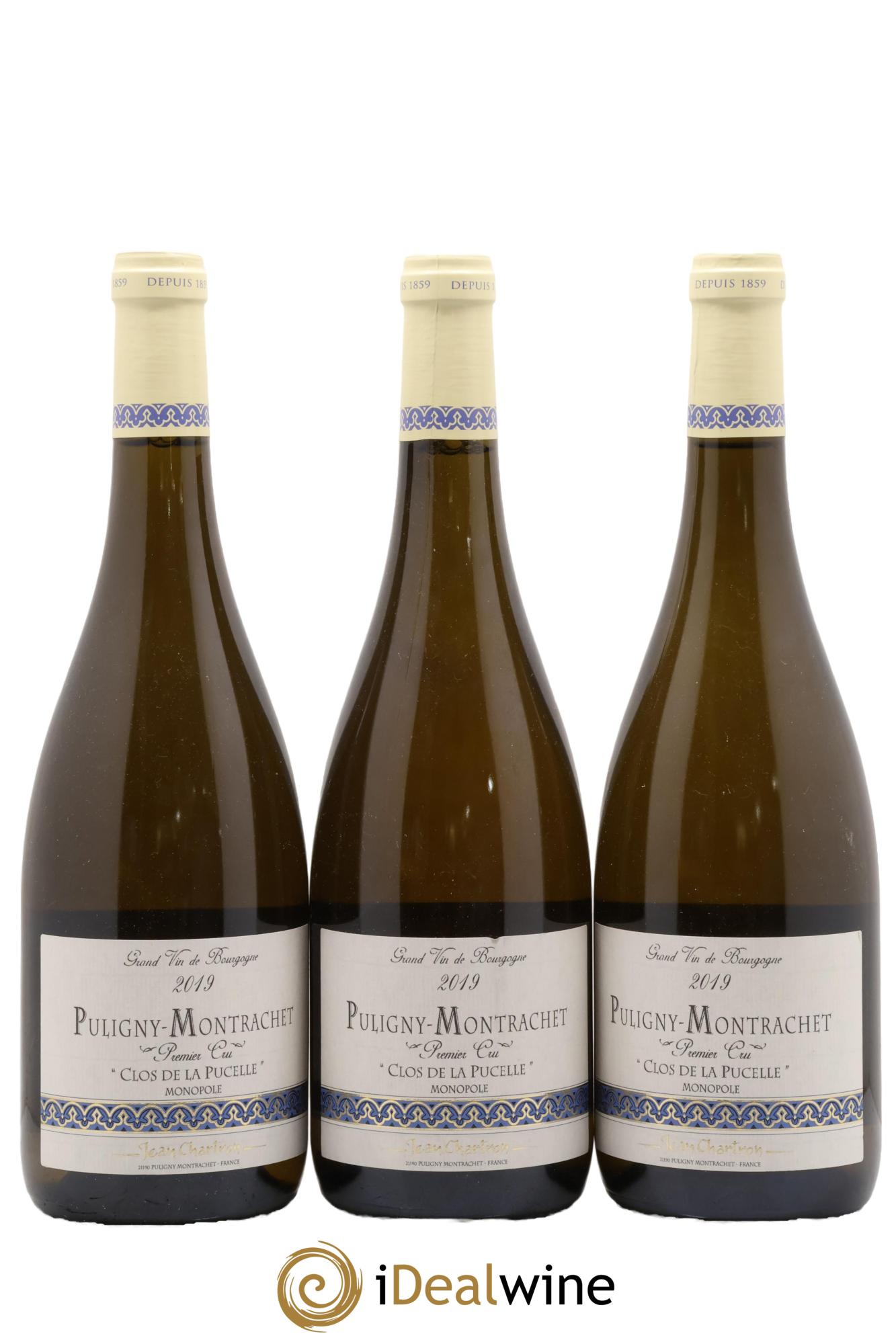 Puligny-Montrachet 1er Cru Clos de la Pucelle Jean Chartron (Domaine) 2019 - Lote de 3 botellas - 0