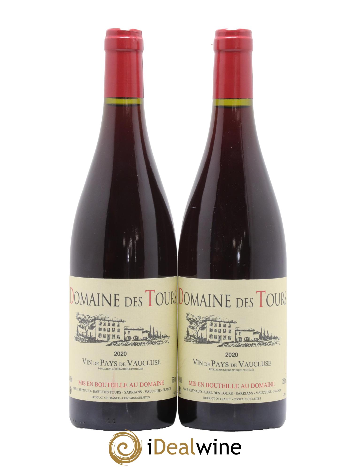 Vaucluse (Vin de Pays de Vaucluse) Domaine des Tours Emmanuel Reynaud 2020 - Lot de 2 bouteilles - 0