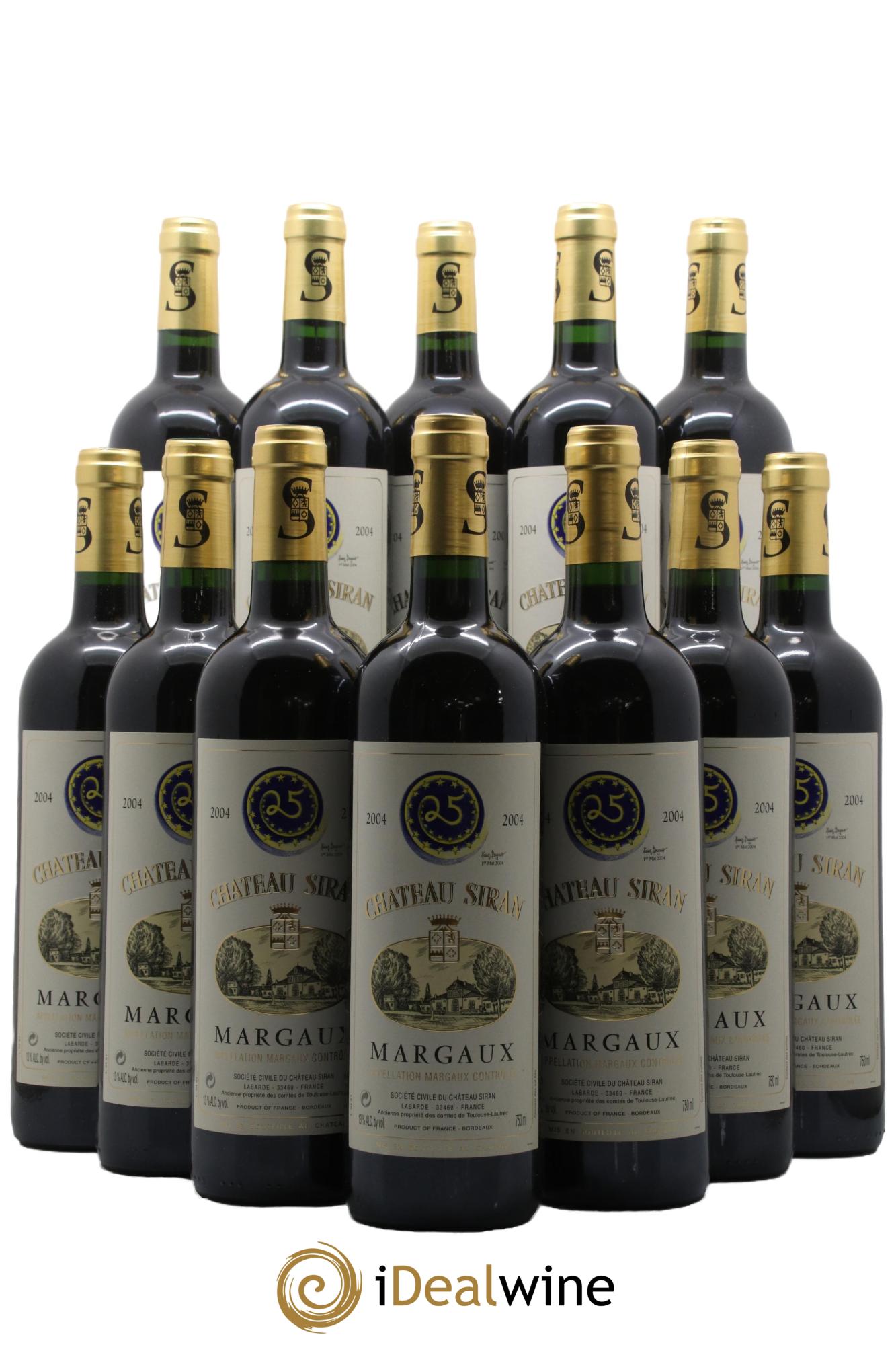 Château Siran 2004 - Lotto di 12 bottiglie - 0