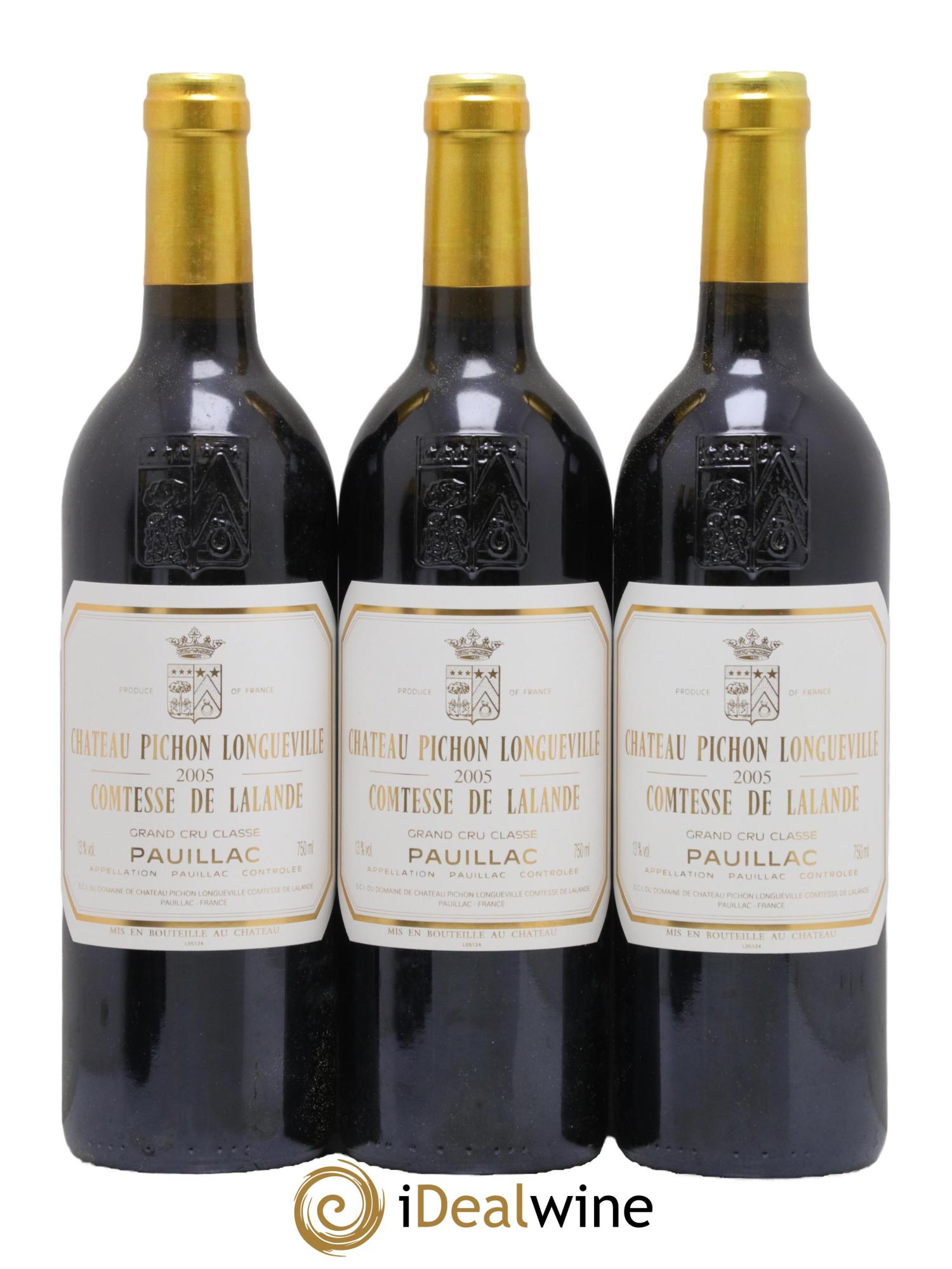 Château Pichon Longueville Comtesse de Lalande 2ème Grand Cru Classé 2005 - Lot of 6 bottles - 3