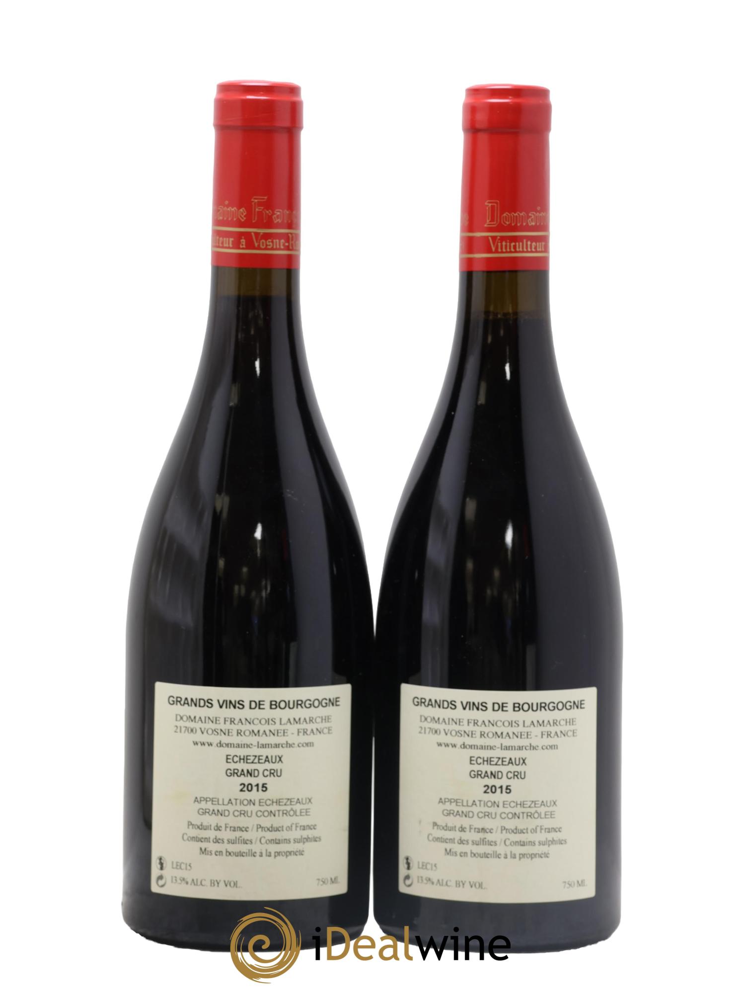 Echezeaux Grand Cru Lamarche (Domaine) 2015 - Lot de 2 bouteilles - 1