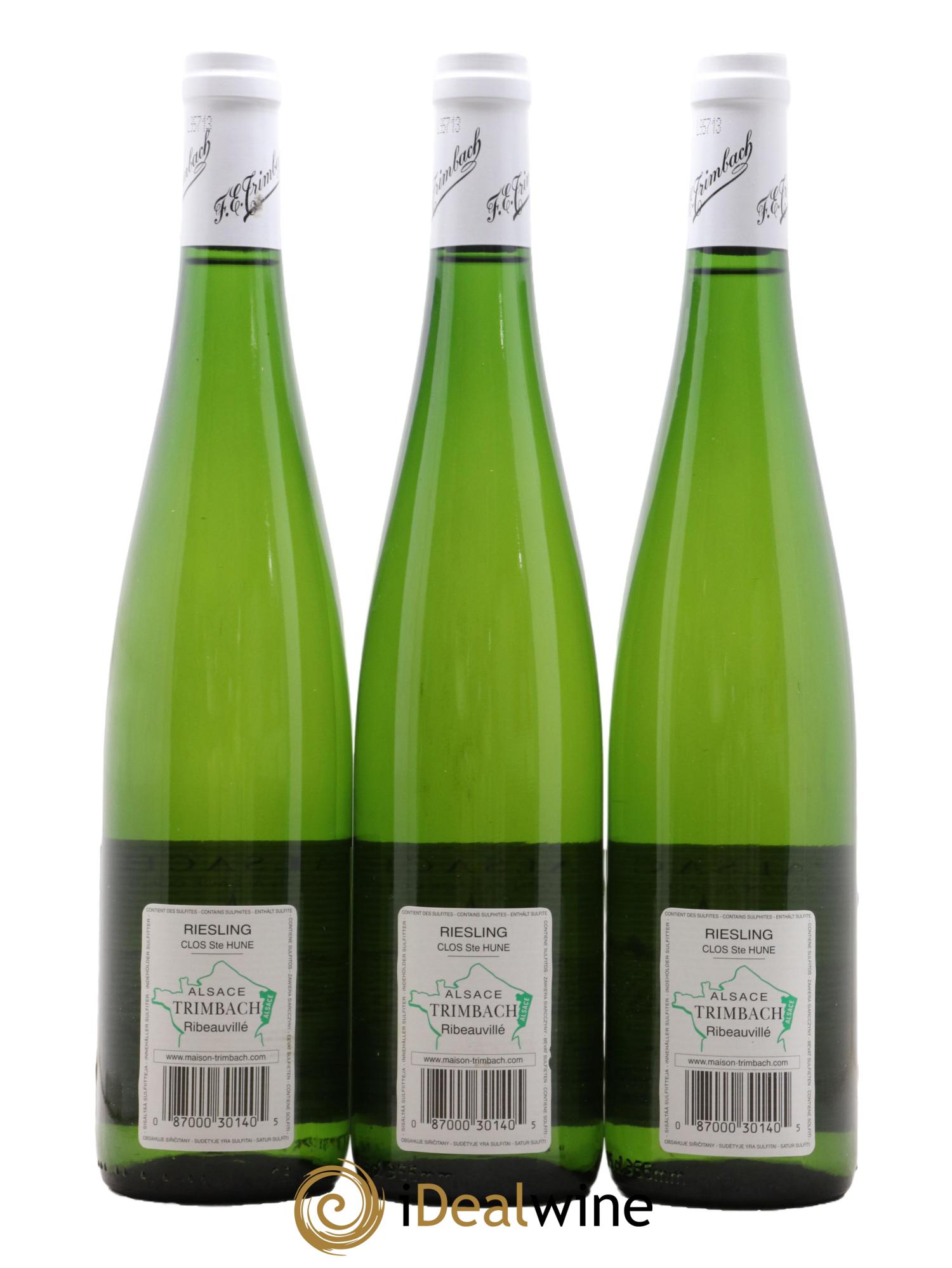 Alsace Riesling Clos Sainte-Hune Trimbach (Domaine) 2007 - Lot de 3 bouteilles - 1
