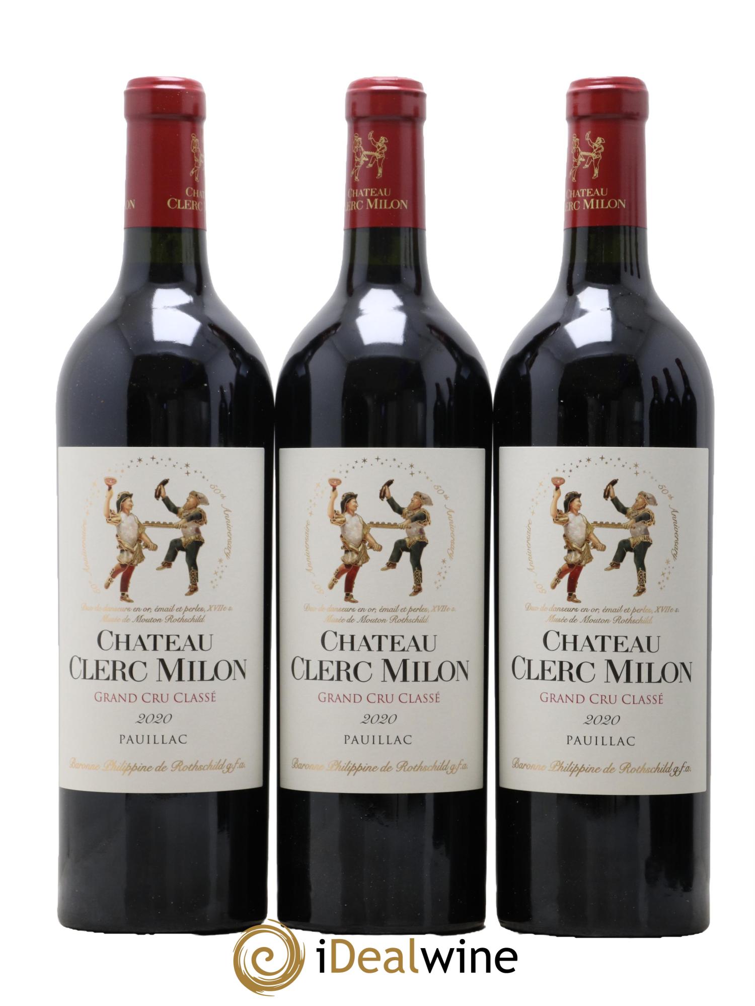 Château Clerc Milon 5ème Grand Cru Classé 2020 - Lot de 6 bouteilles - 2